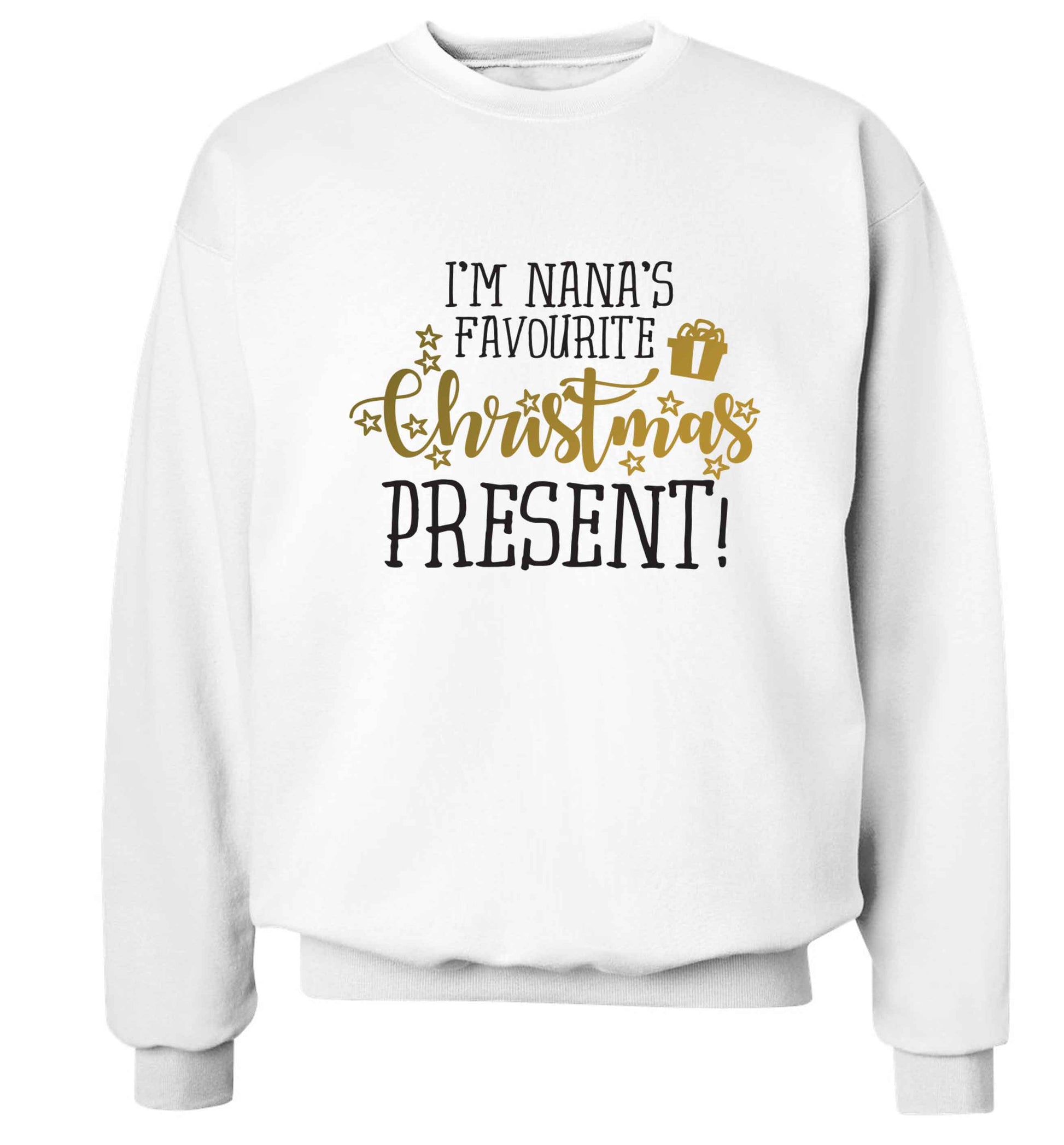Nana's favourite Christmas present Adult's unisex white Sweater 2XL