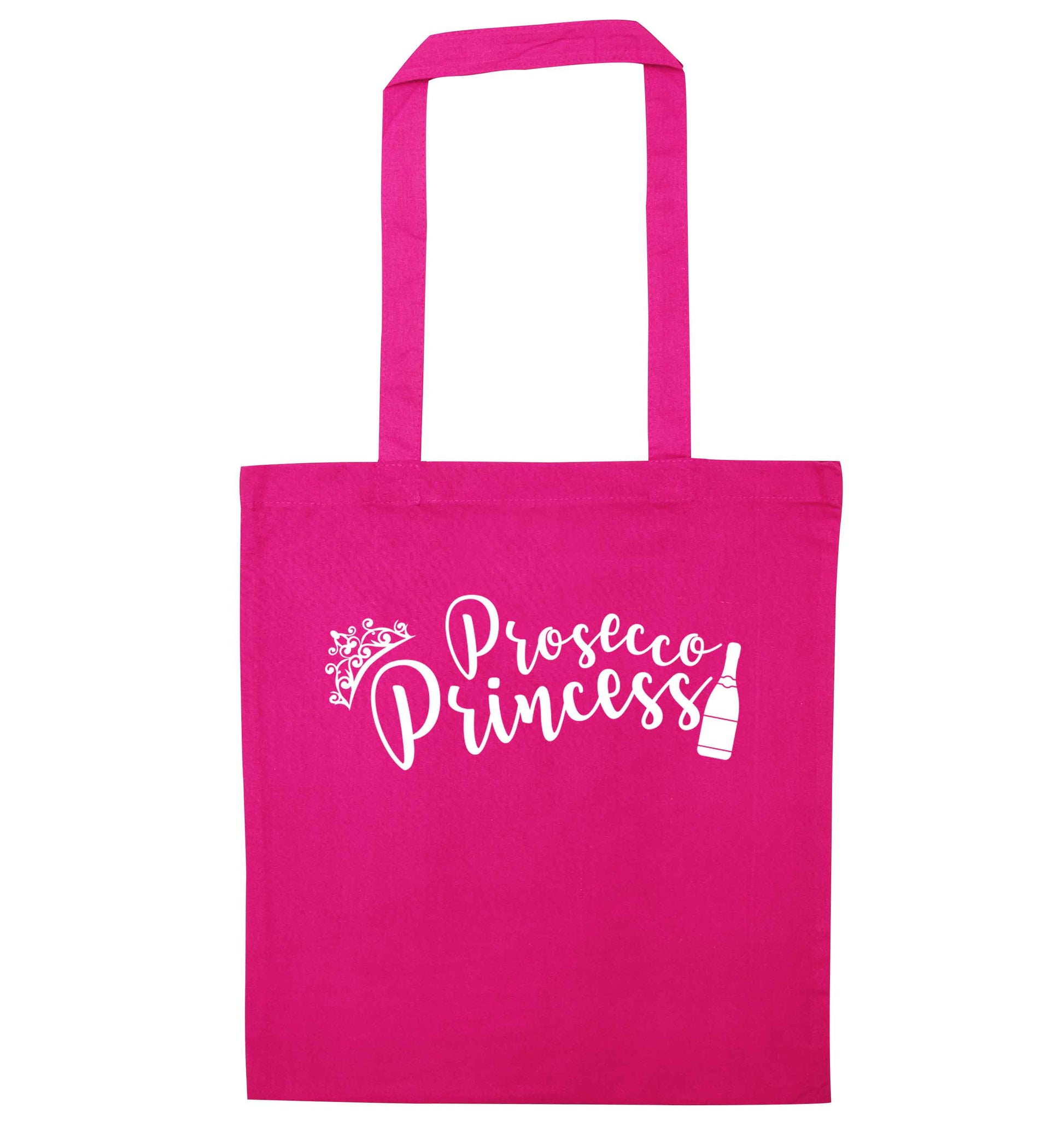 Prosecco princess pink tote bag