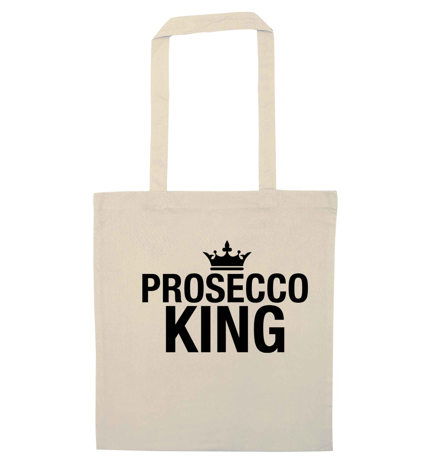Prosecco king natural tote bag