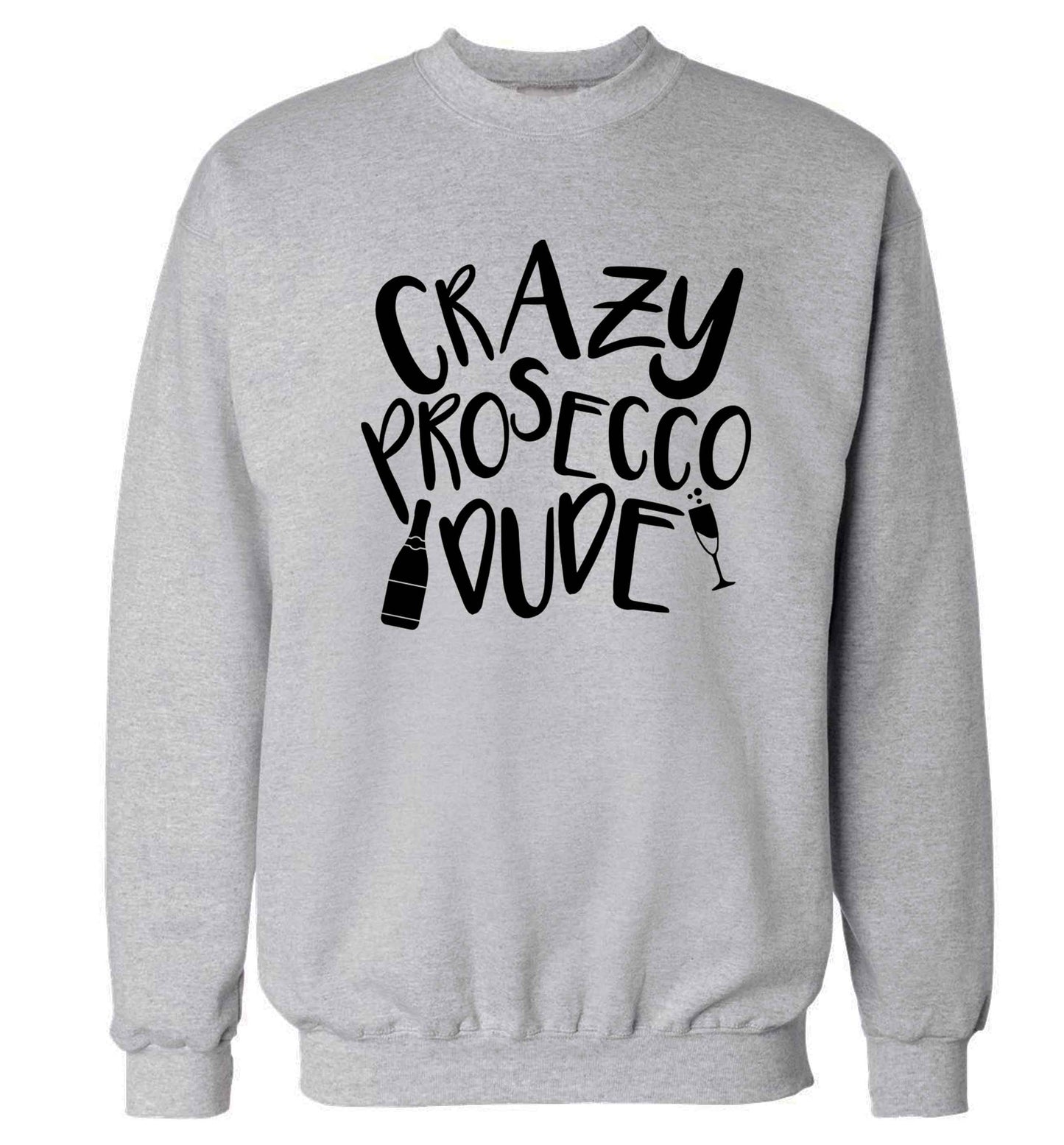 Crazy prosecco dude Adult's unisex grey Sweater 2XL
