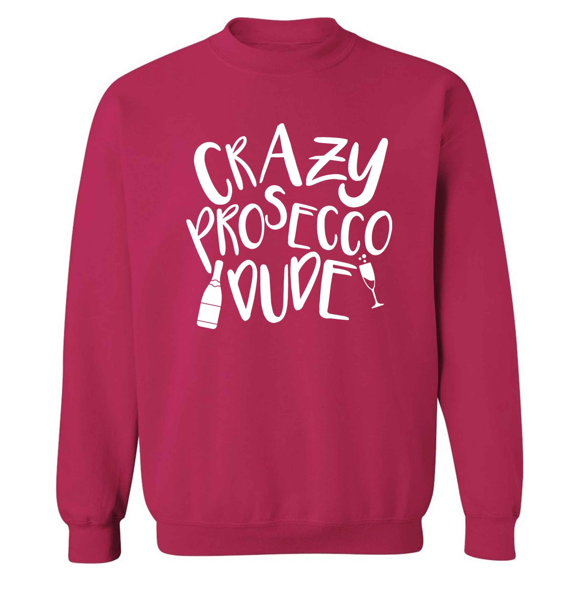 Crazy prosecco dude Adult's unisex pink Sweater 2XL