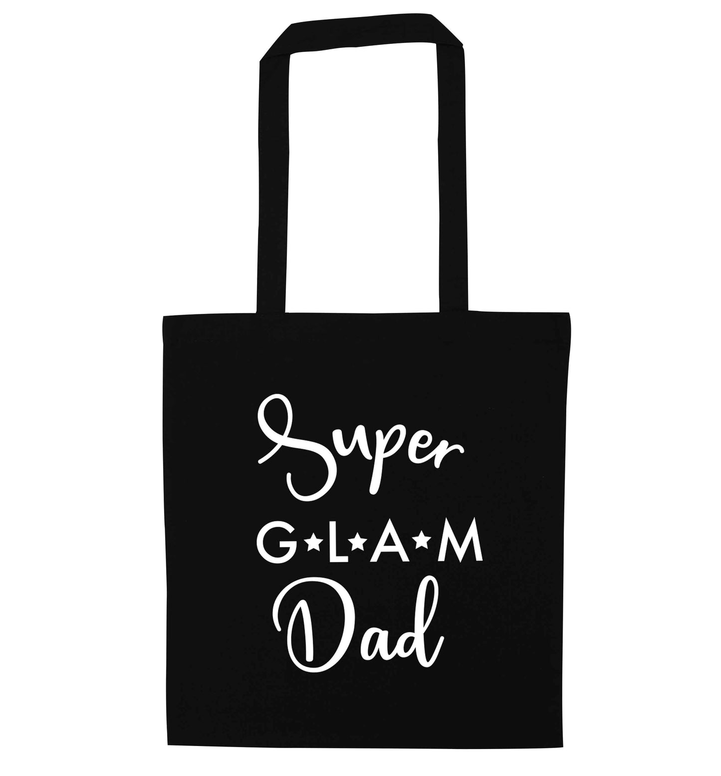 Super glam Dad black tote bag