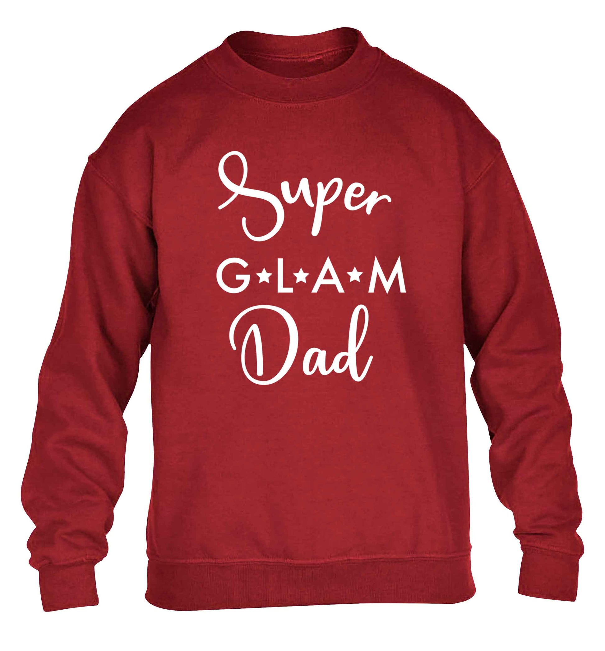 Super glam Dad children's grey sweater 12-13 Years