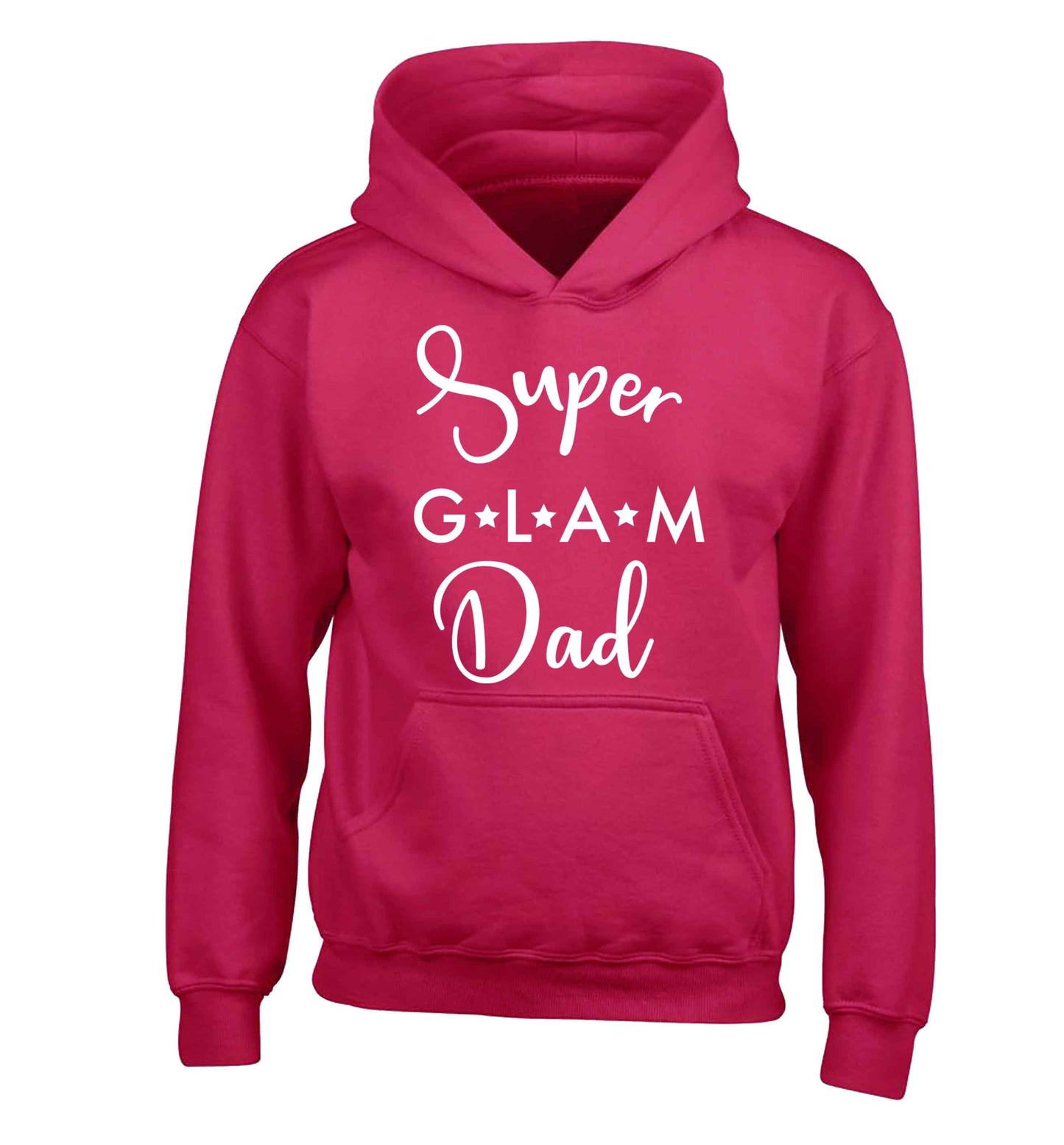 Super glam Dad children's pink hoodie 12-13 Years