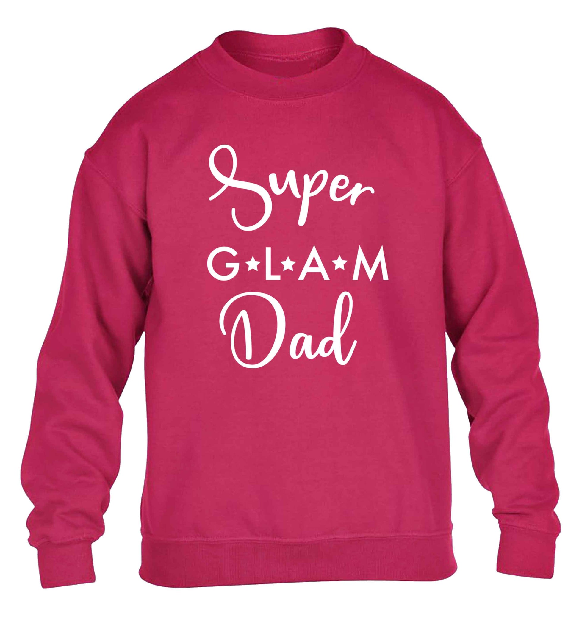 Super glam Dad children's pink sweater 12-13 Years
