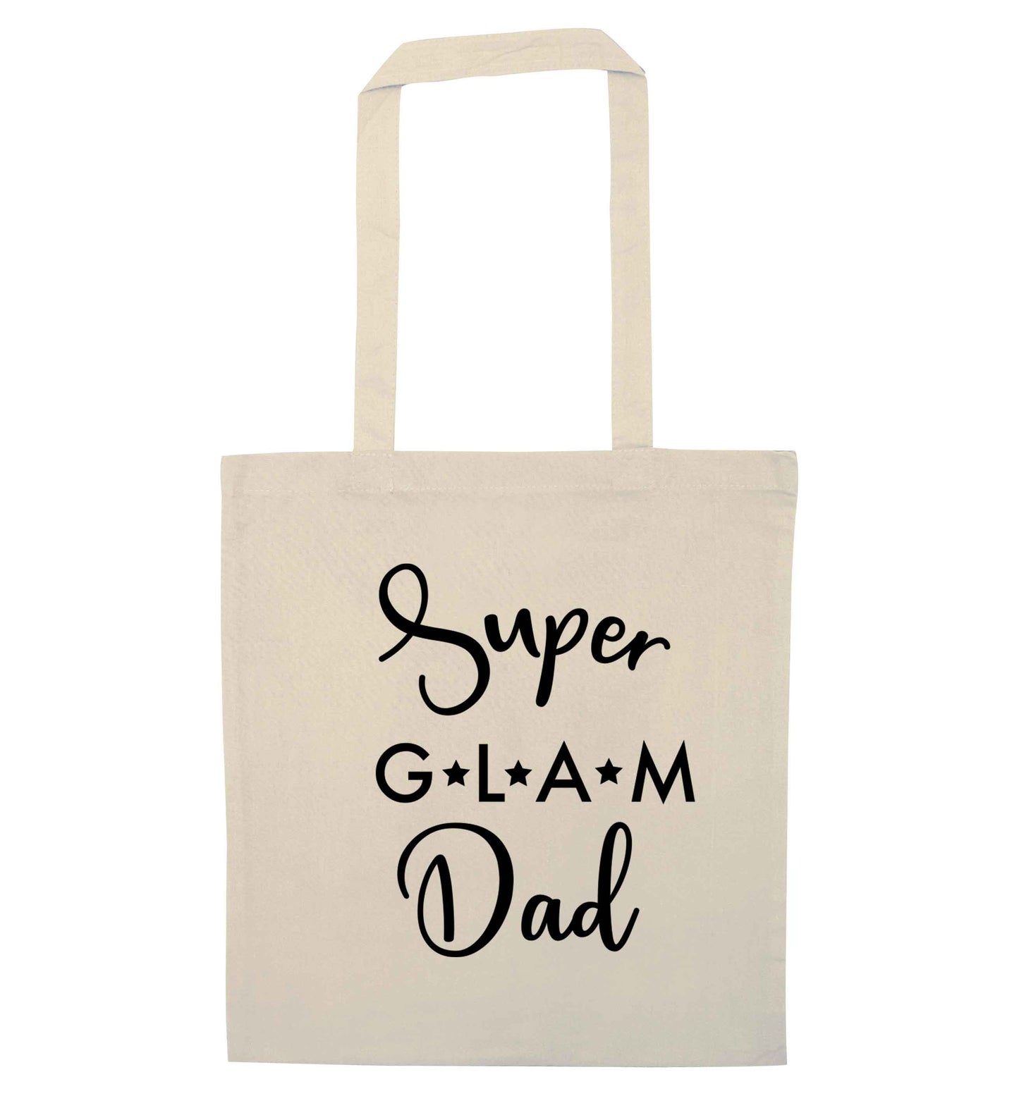 Super glam Dad natural tote bag
