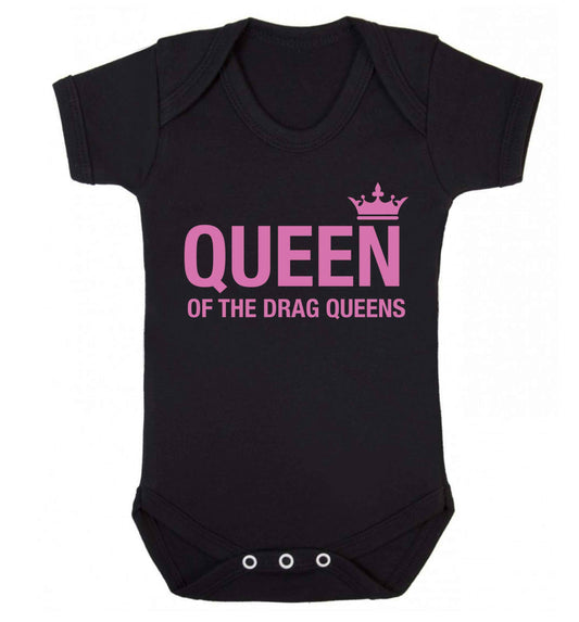 Queen of the drag Queens Baby Vest black 18-24 months