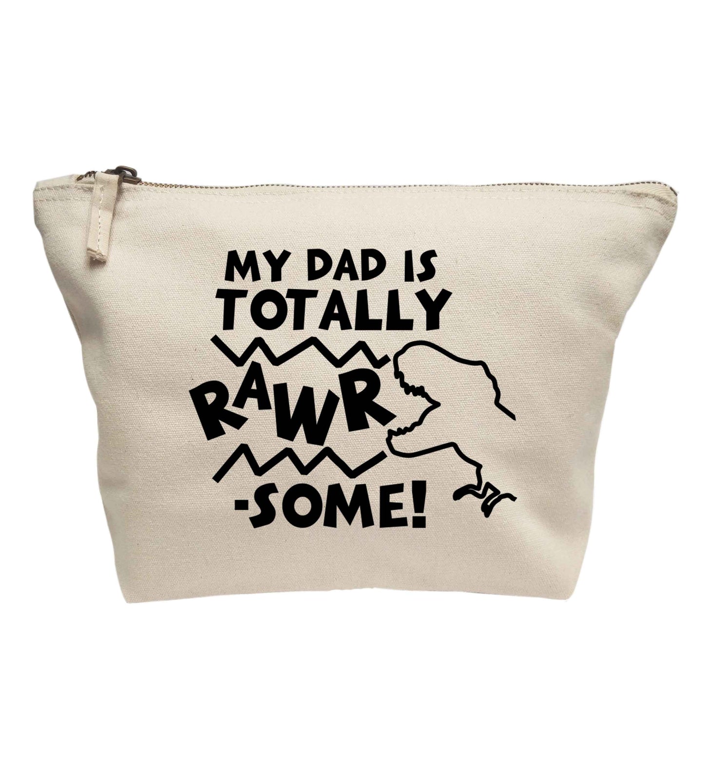 My dad is totally rawrsome | Makeup / wash bag