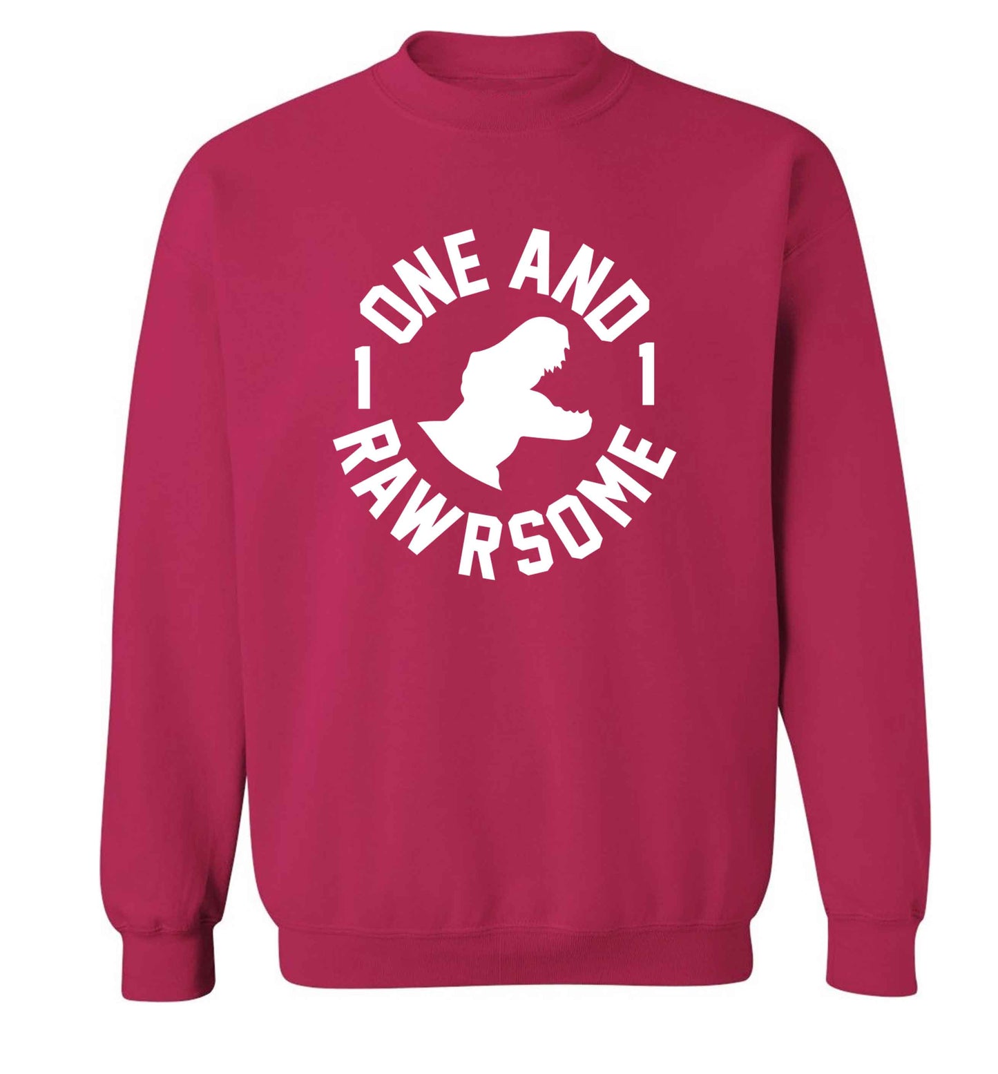 One and Rawrsome adult's unisex pink sweater 2XL