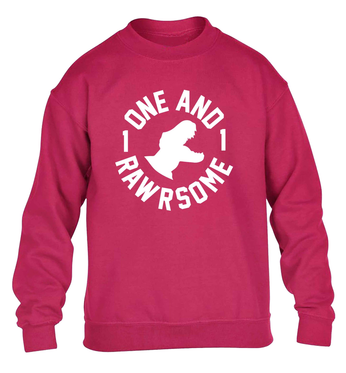 One and Rawrsome children's pink sweater 12-13 Years