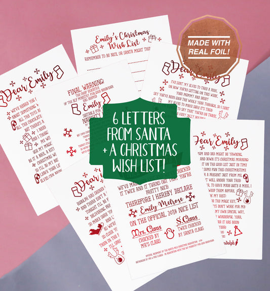 Letters from Santa! Multi deal! | Foiled print
