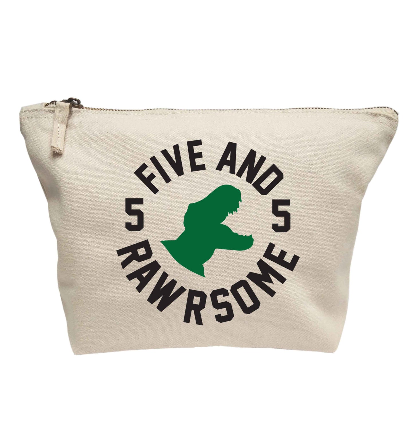 Five and rawrsome | Makeup / wash bag