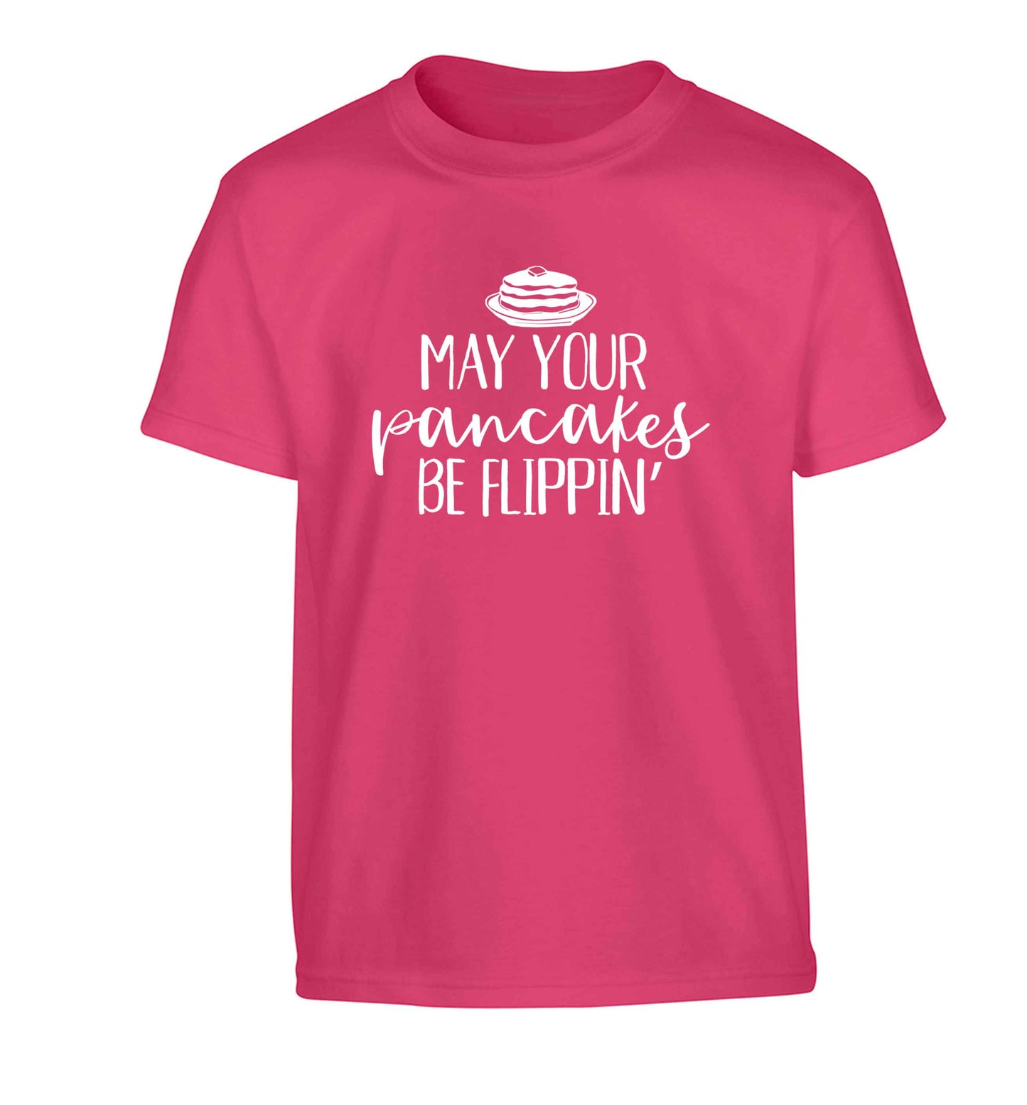 May your pancakes be flippin' Children's pink Tshirt 12-13 Years