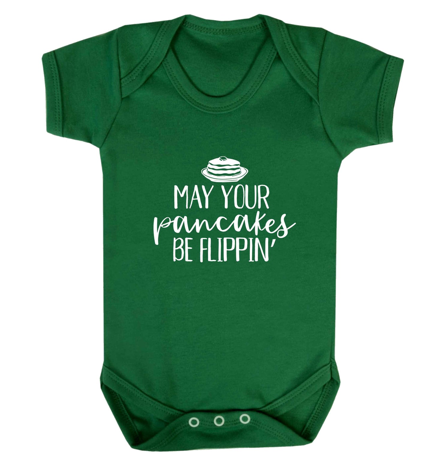 May your pancakes be flippin' baby vest green 18-24 months
