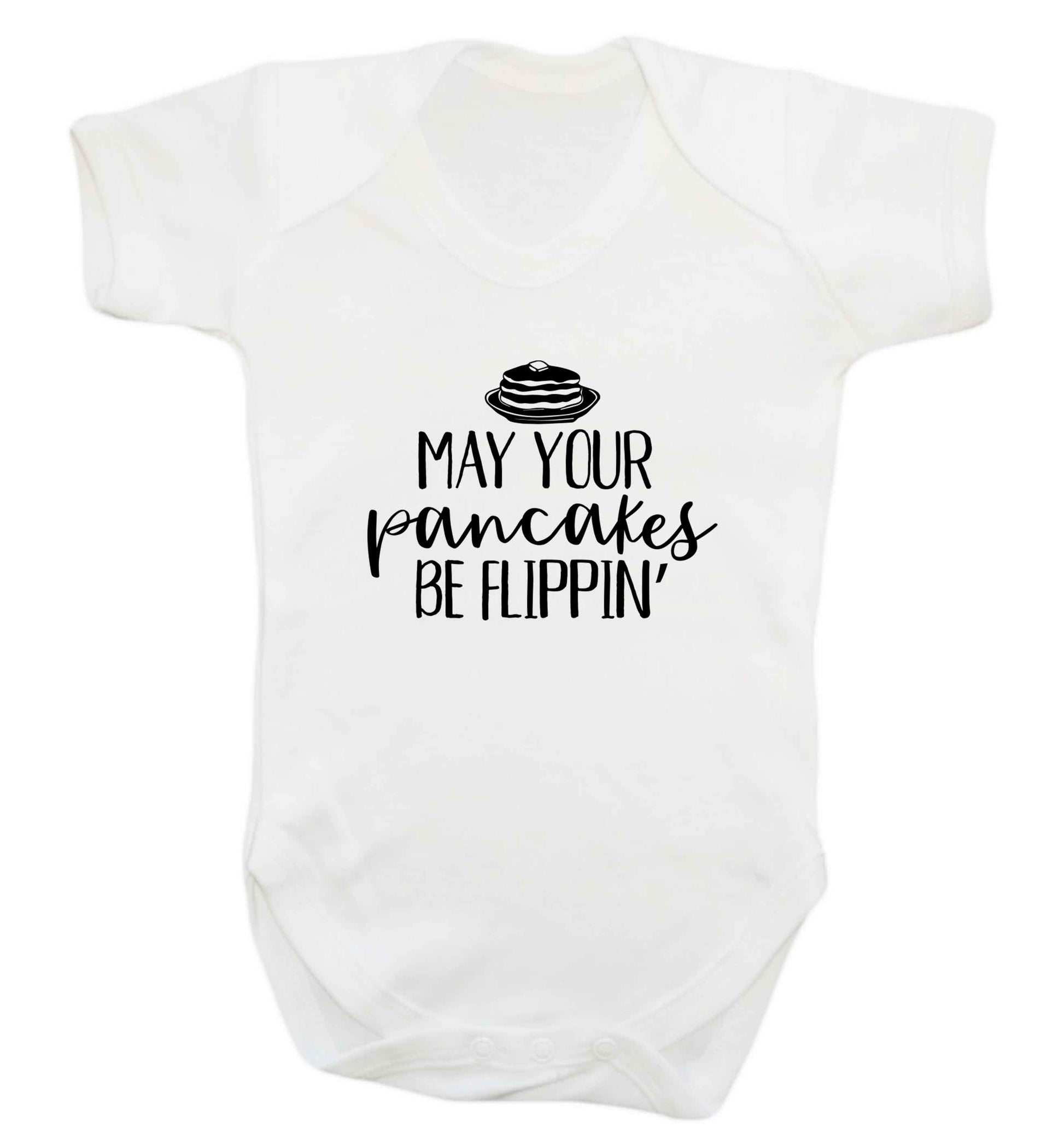 May your pancakes be flippin' baby vest white 18-24 months