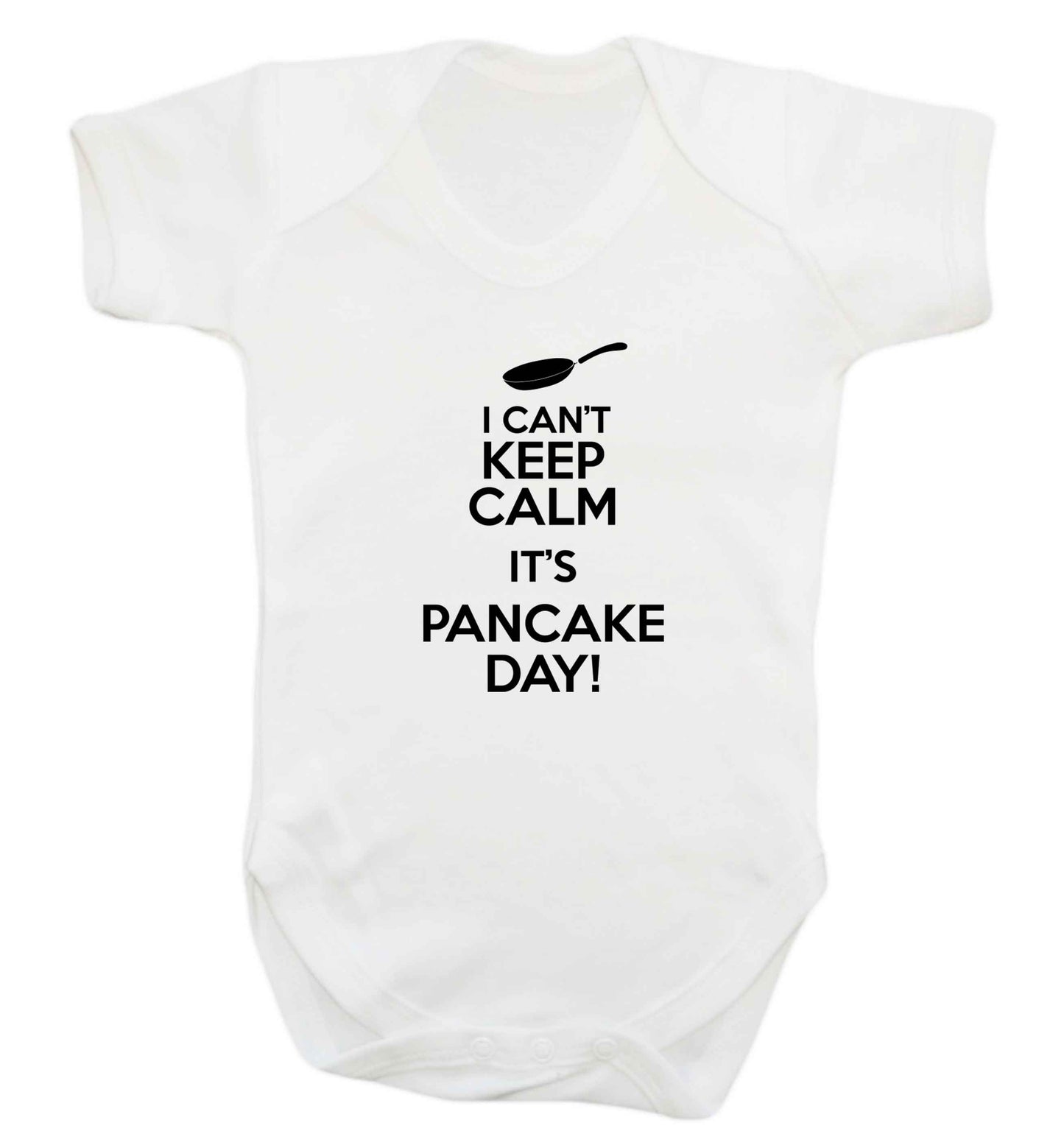 I can't keep calm it's pancake day! baby vest white 18-24 months