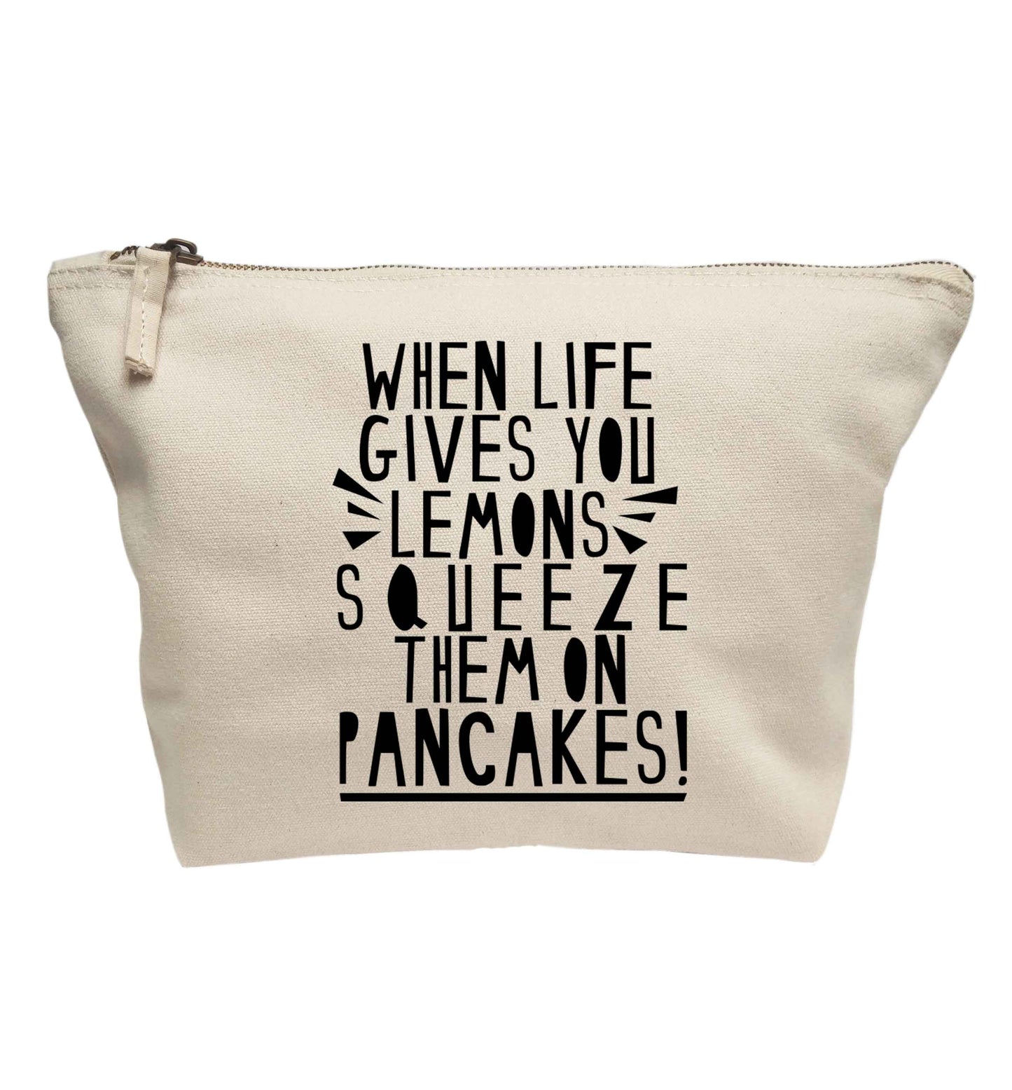 When life gives you lemons squeeze them on pancakes! | Makeup / wash bag