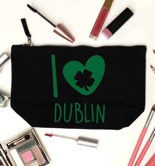 I love Dublin black makeup bag