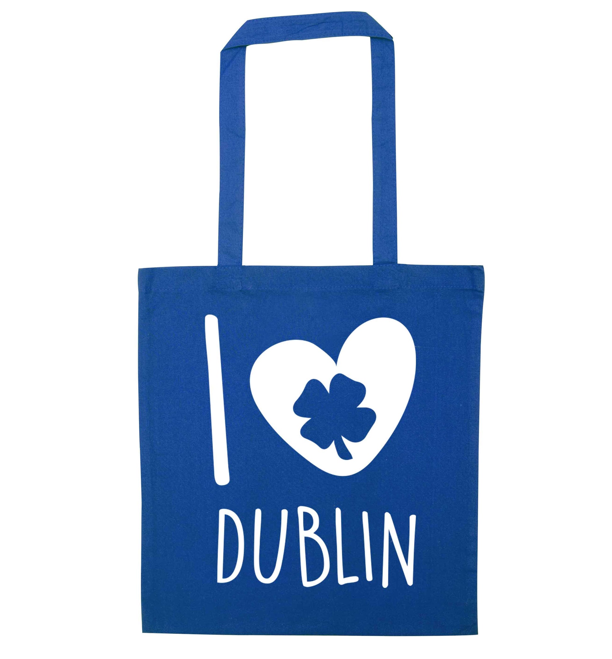 I love Dublin blue tote bag