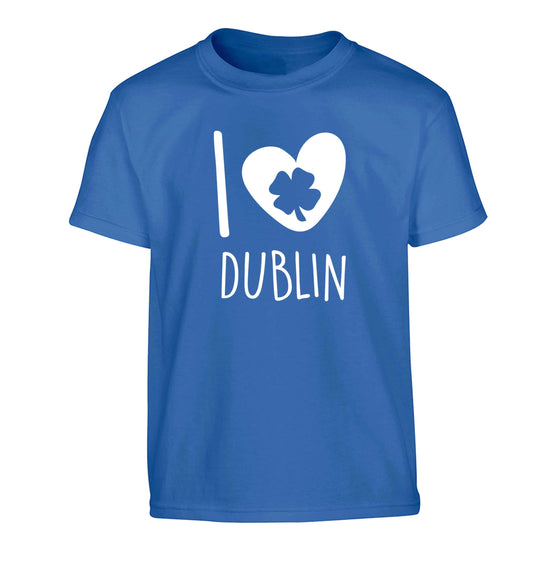 I love Dublin Children's blue Tshirt 12-13 Years