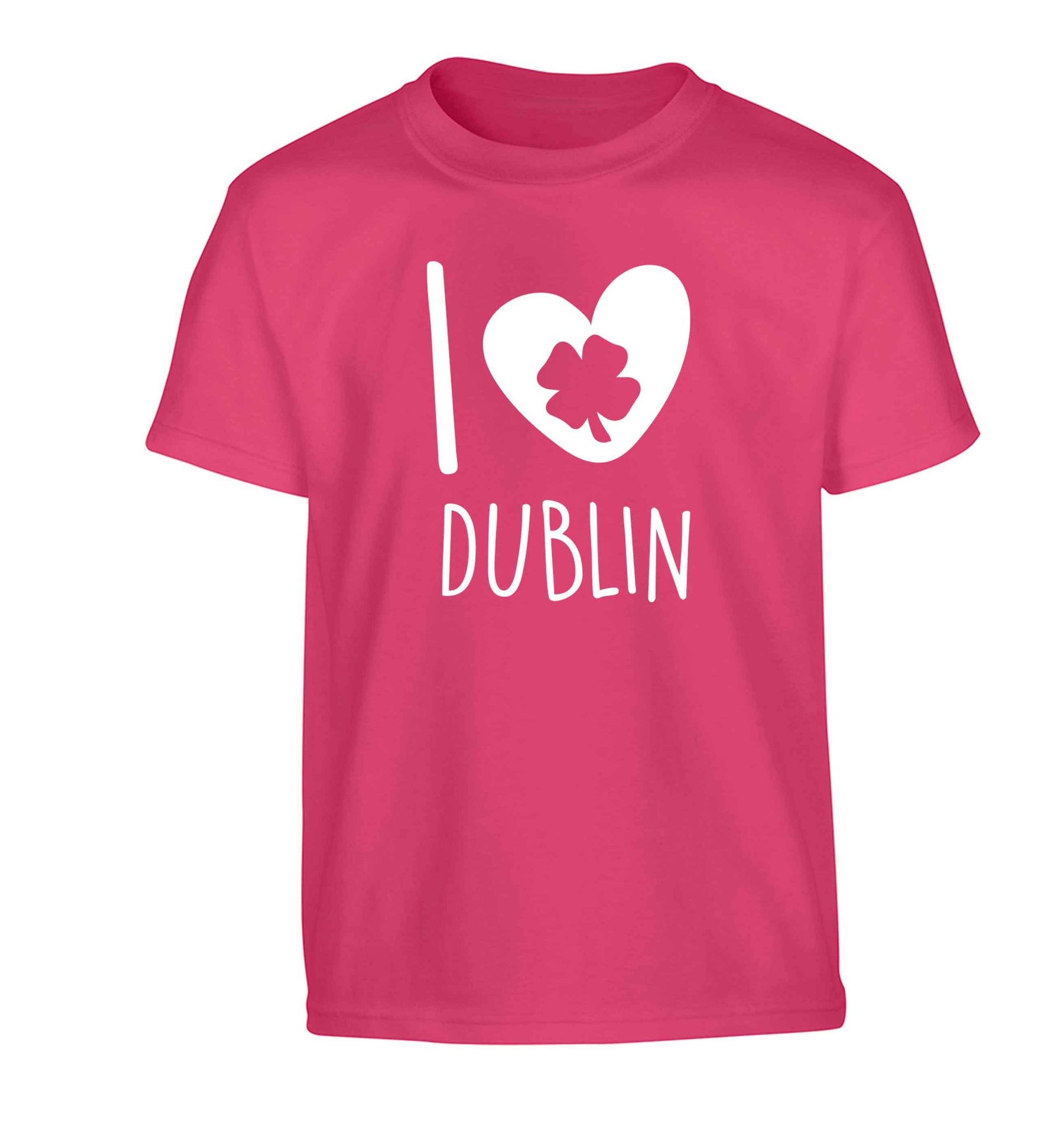 I love Dublin Children's pink Tshirt 12-13 Years