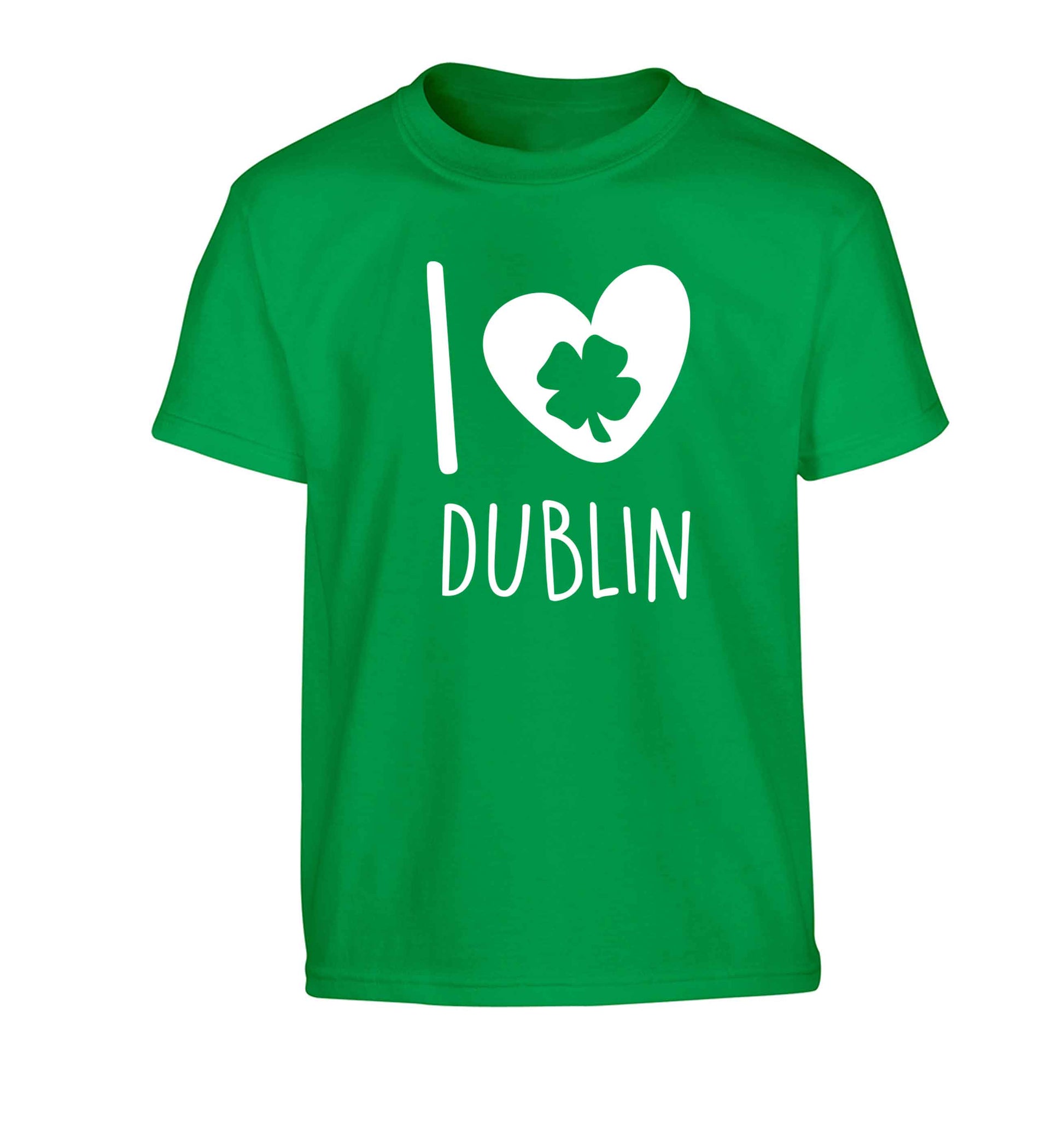 I love Dublin Children's green Tshirt 12-13 Years