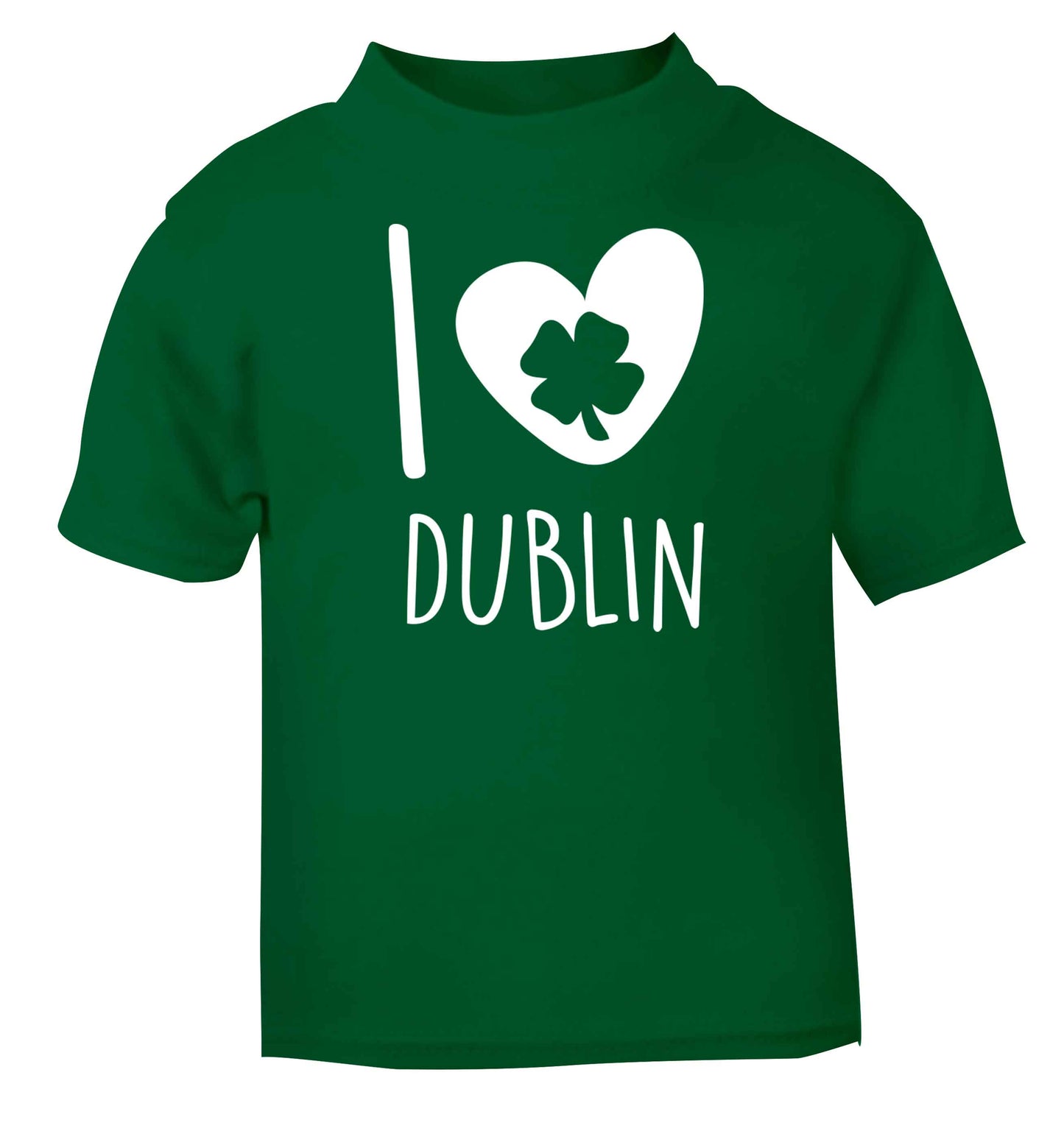 I love Dublin green baby toddler Tshirt 2 Years