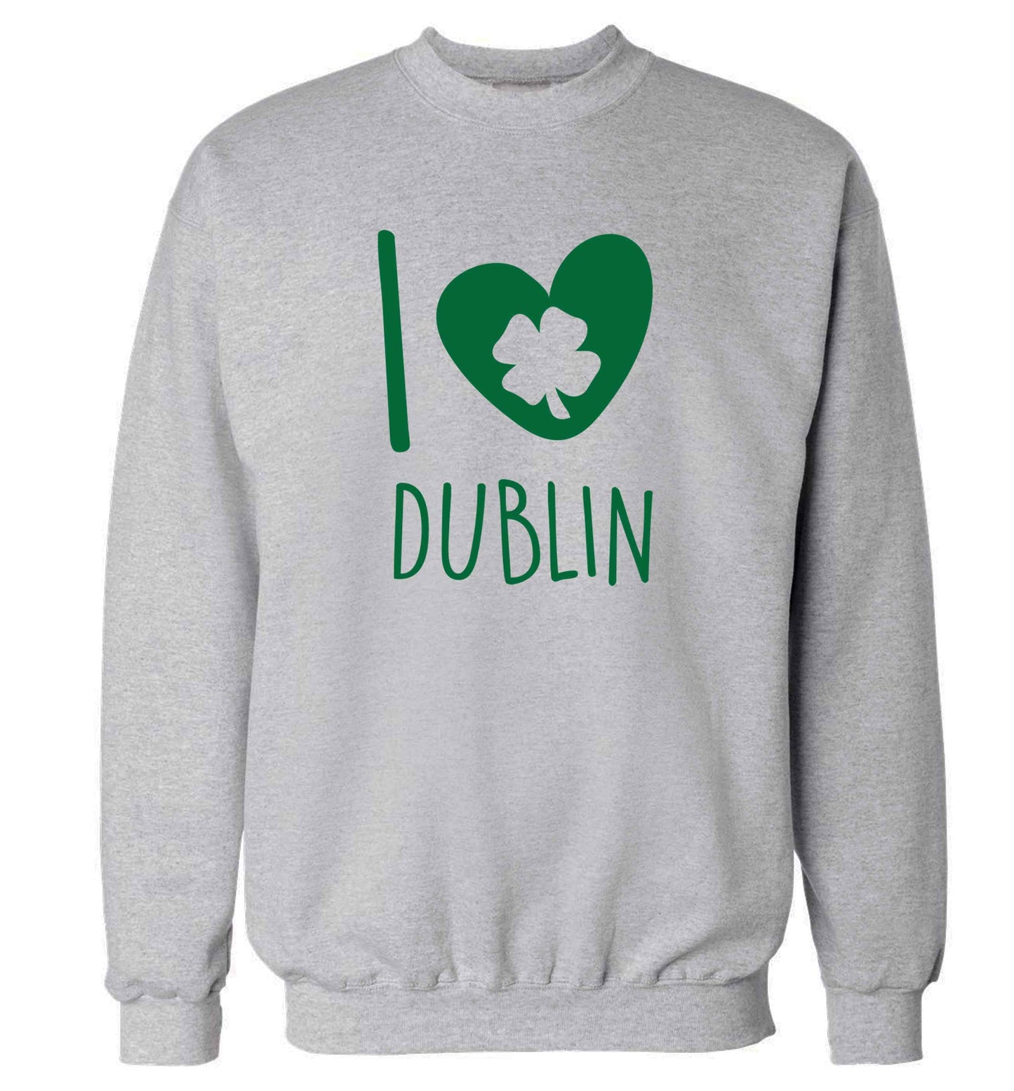 I love Dublin adult's unisex grey sweater 2XL