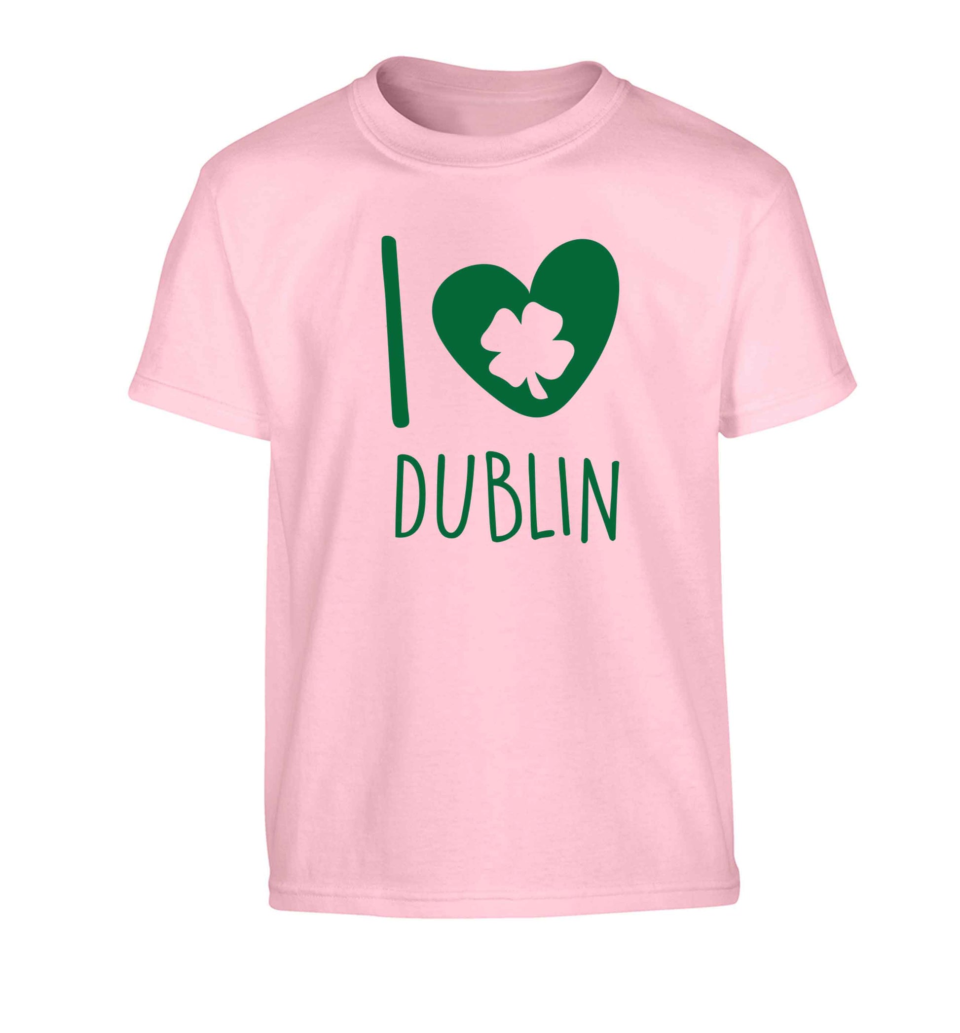 I love Dublin Children's light pink Tshirt 12-13 Years