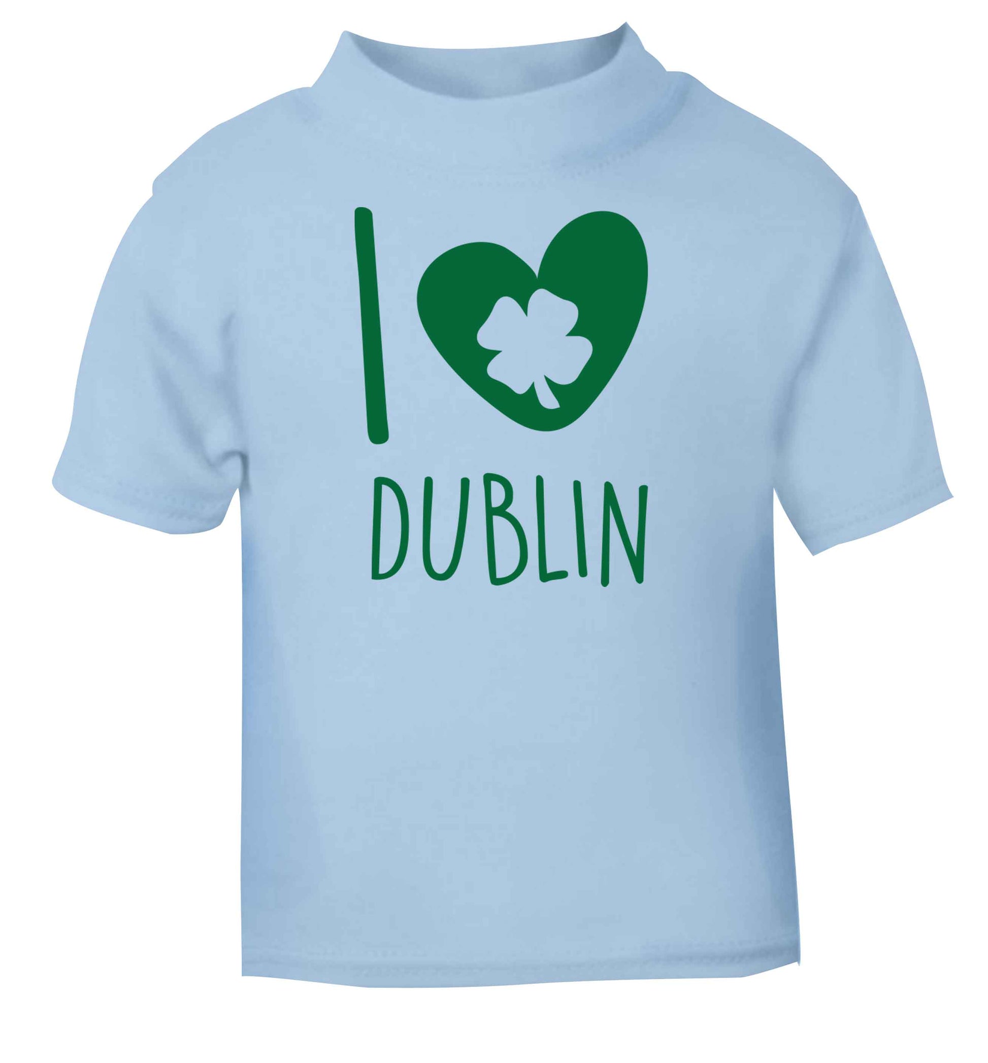 I love Dublin light blue baby toddler Tshirt 2 Years