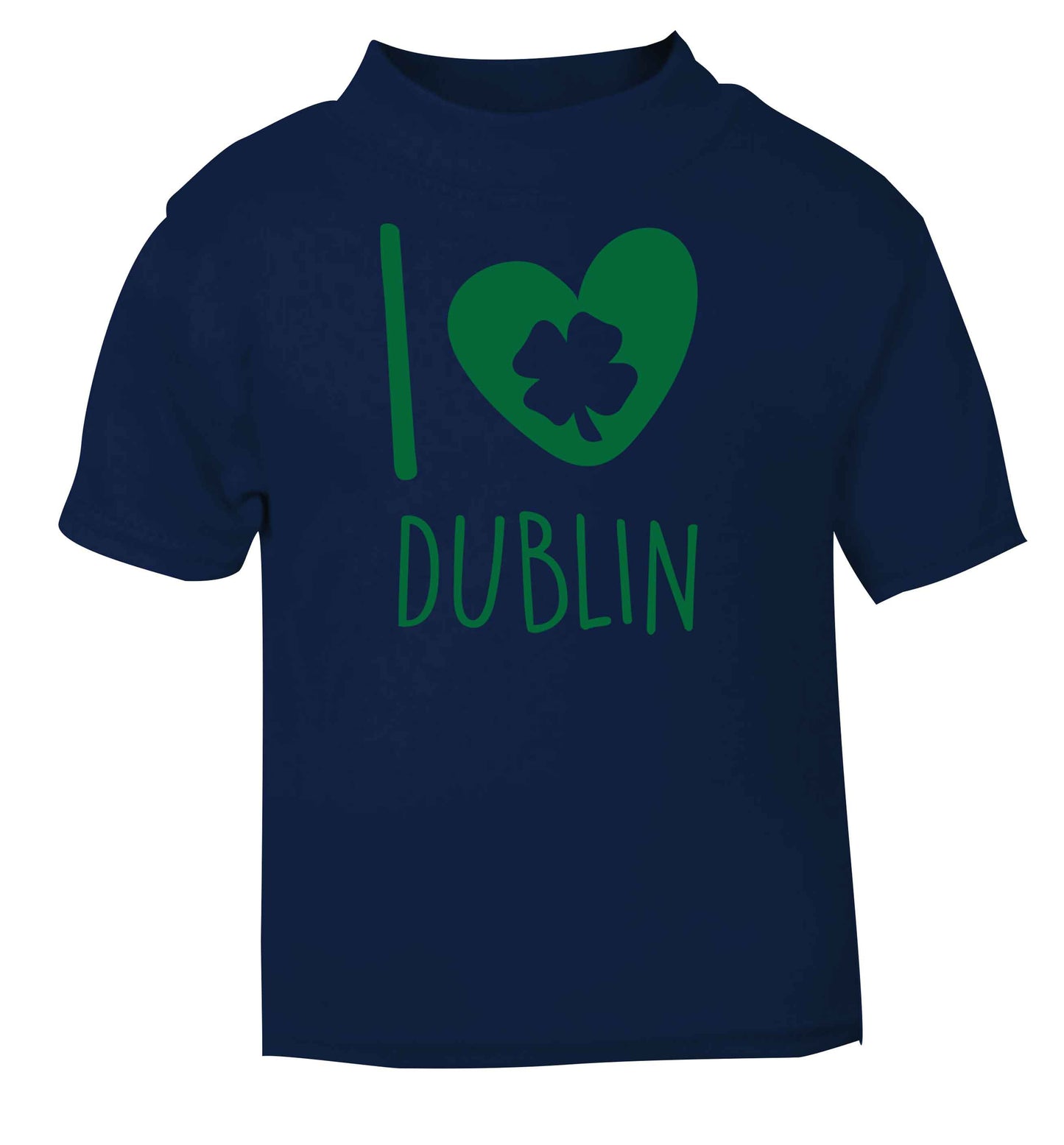 I love Dublin navy baby toddler Tshirt 2 Years