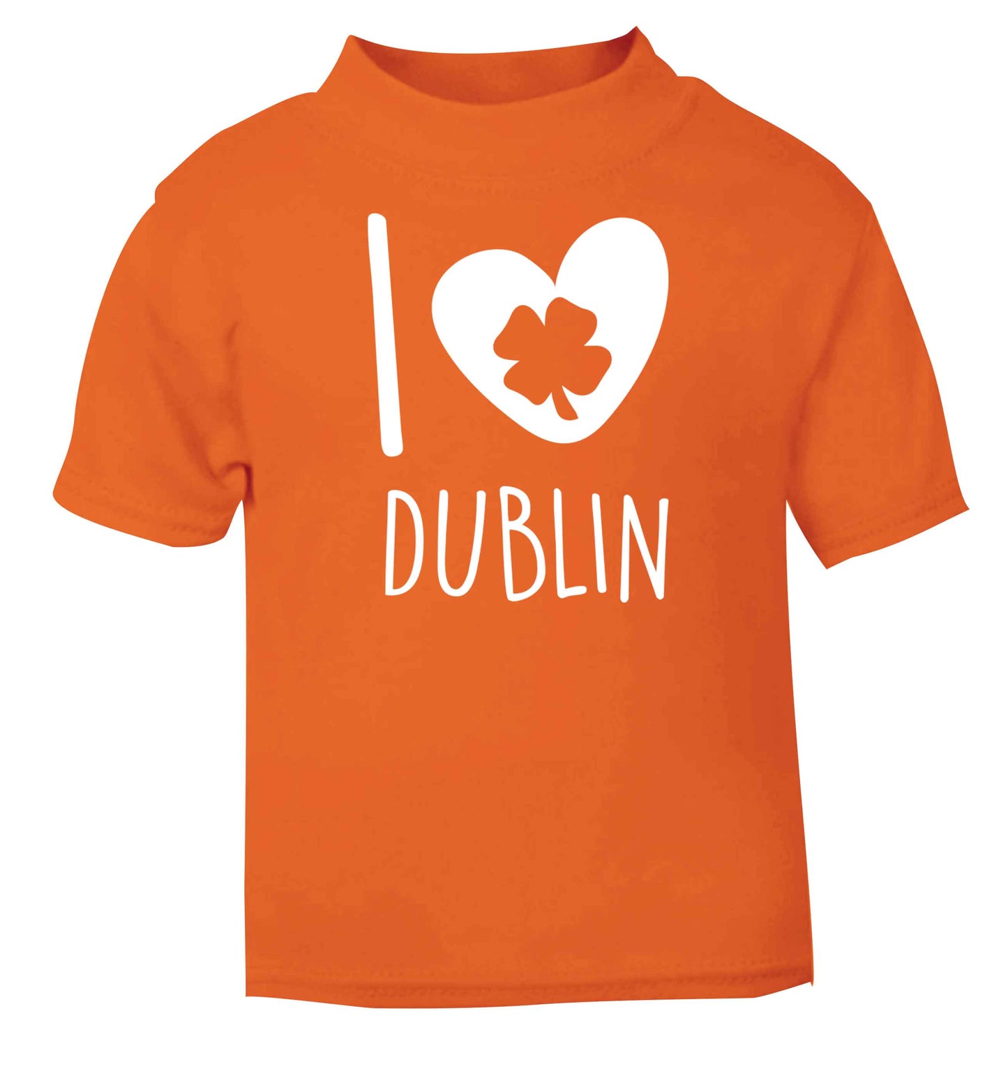 I love Dublin orange baby toddler Tshirt 2 Years