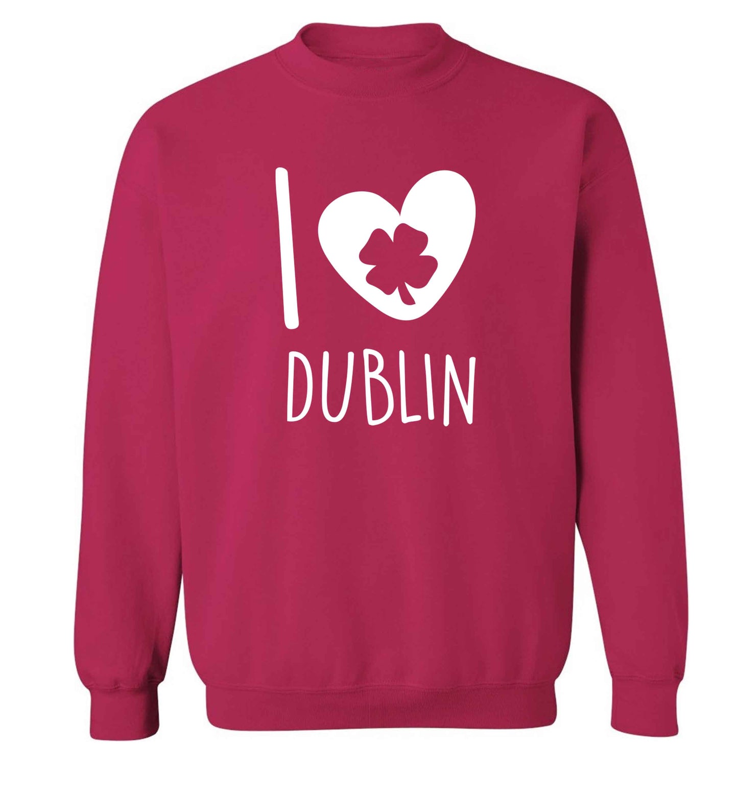 I love Dublin adult's unisex pink sweater 2XL