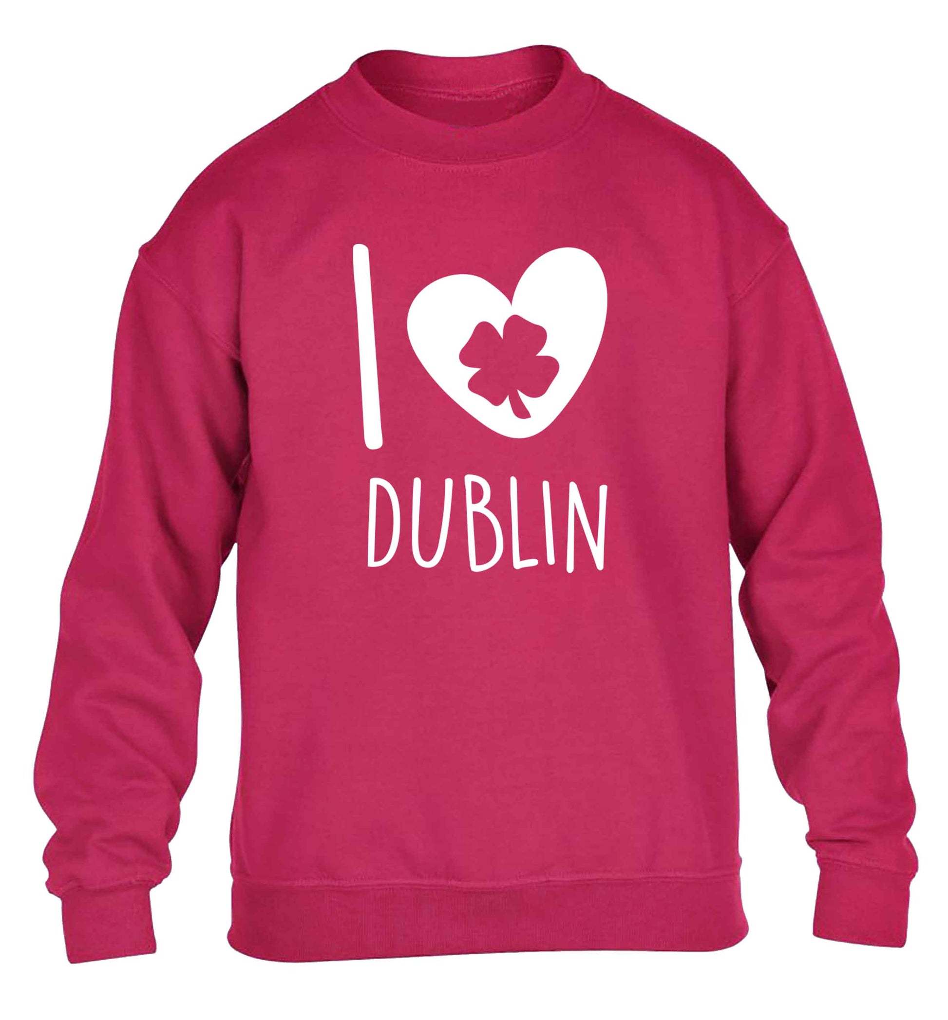 I love Dublin children's pink sweater 12-13 Years