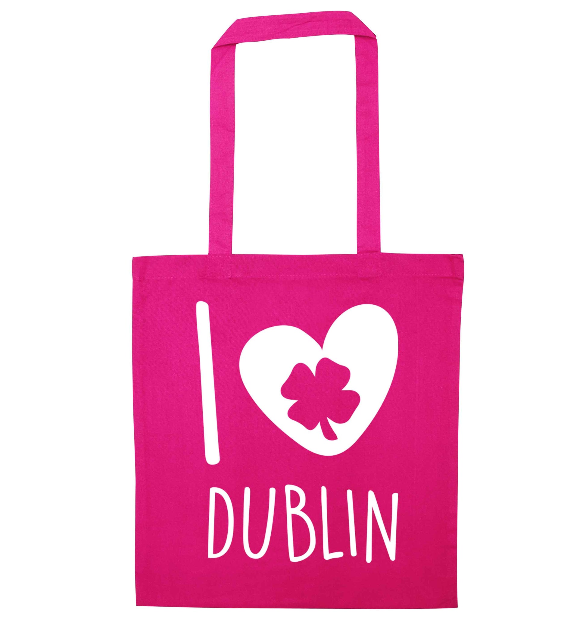 I love Dublin pink tote bag