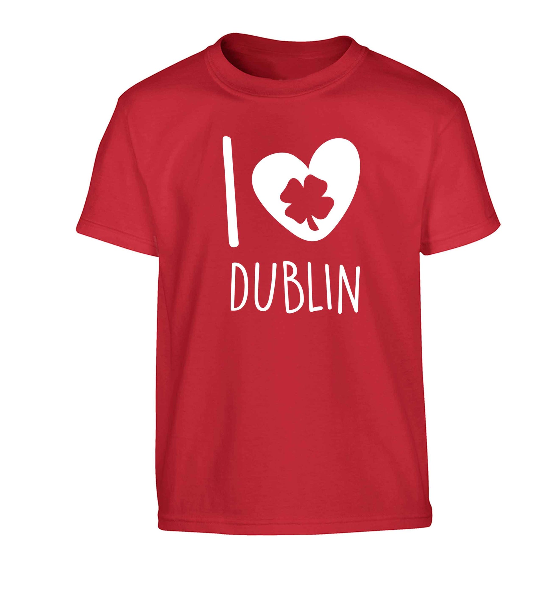 I love Dublin Children's red Tshirt 12-13 Years