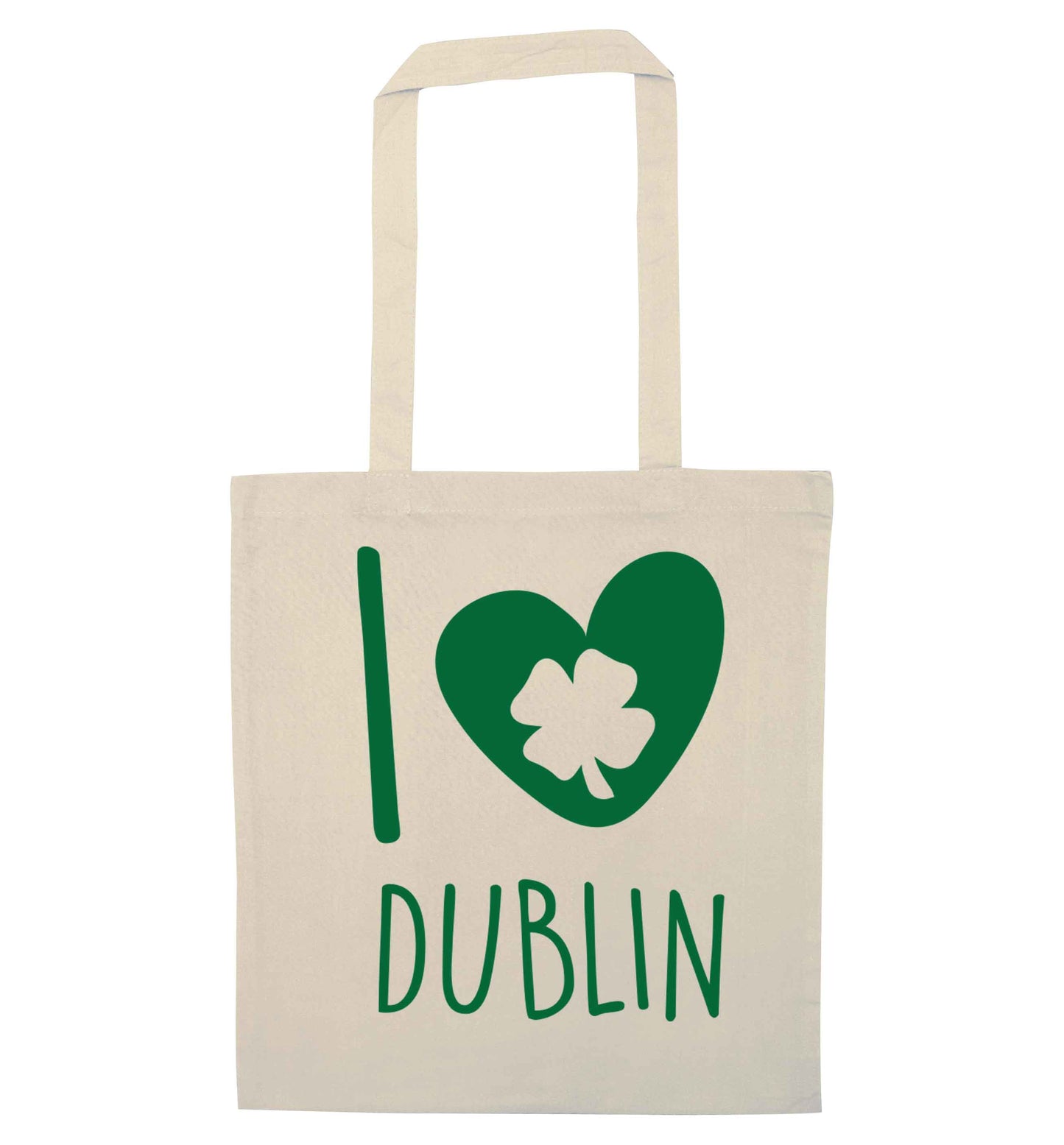 I love Dublin natural tote bag