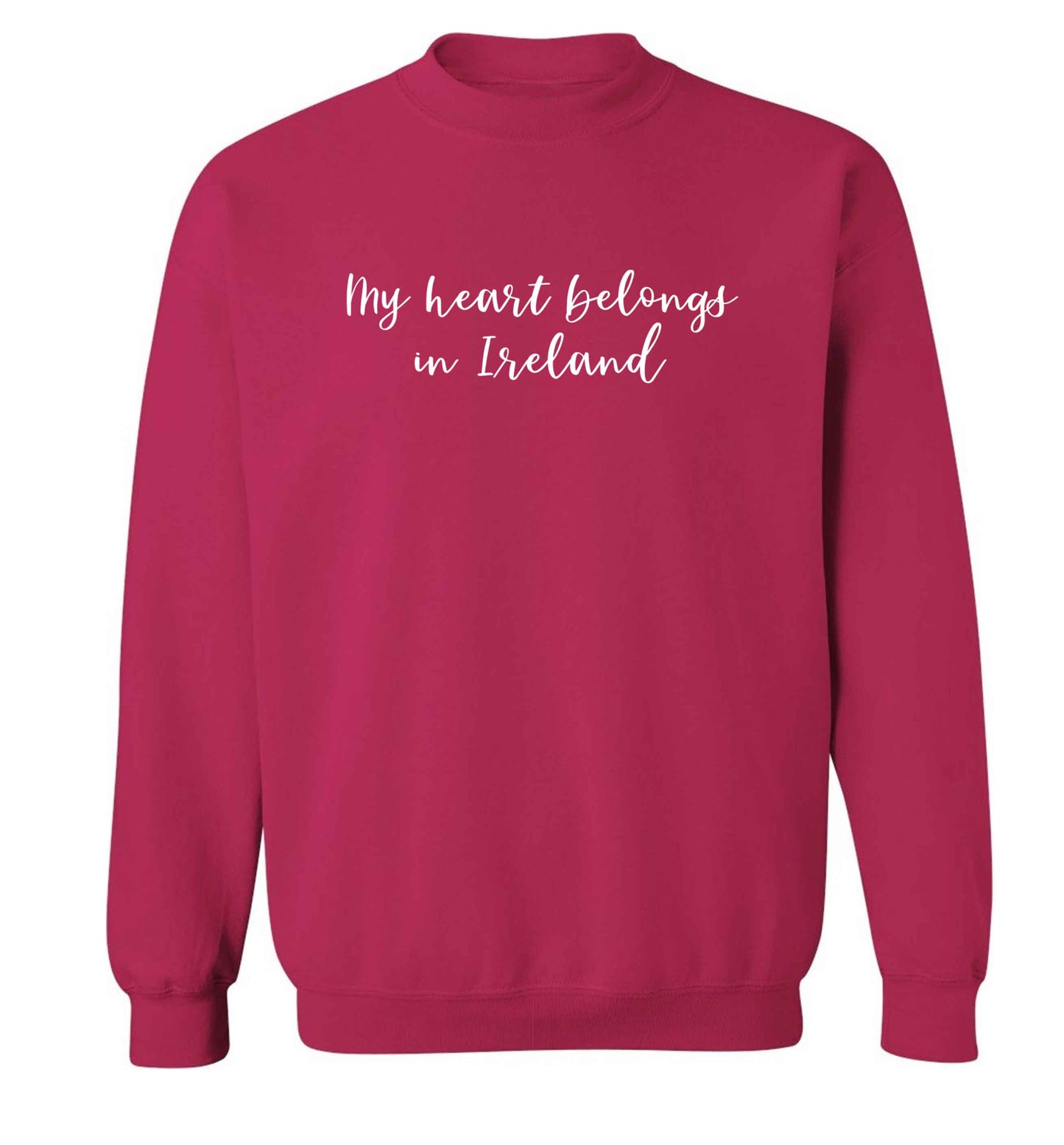 My heart belongs in Ireland adult's unisex pink sweater 2XL