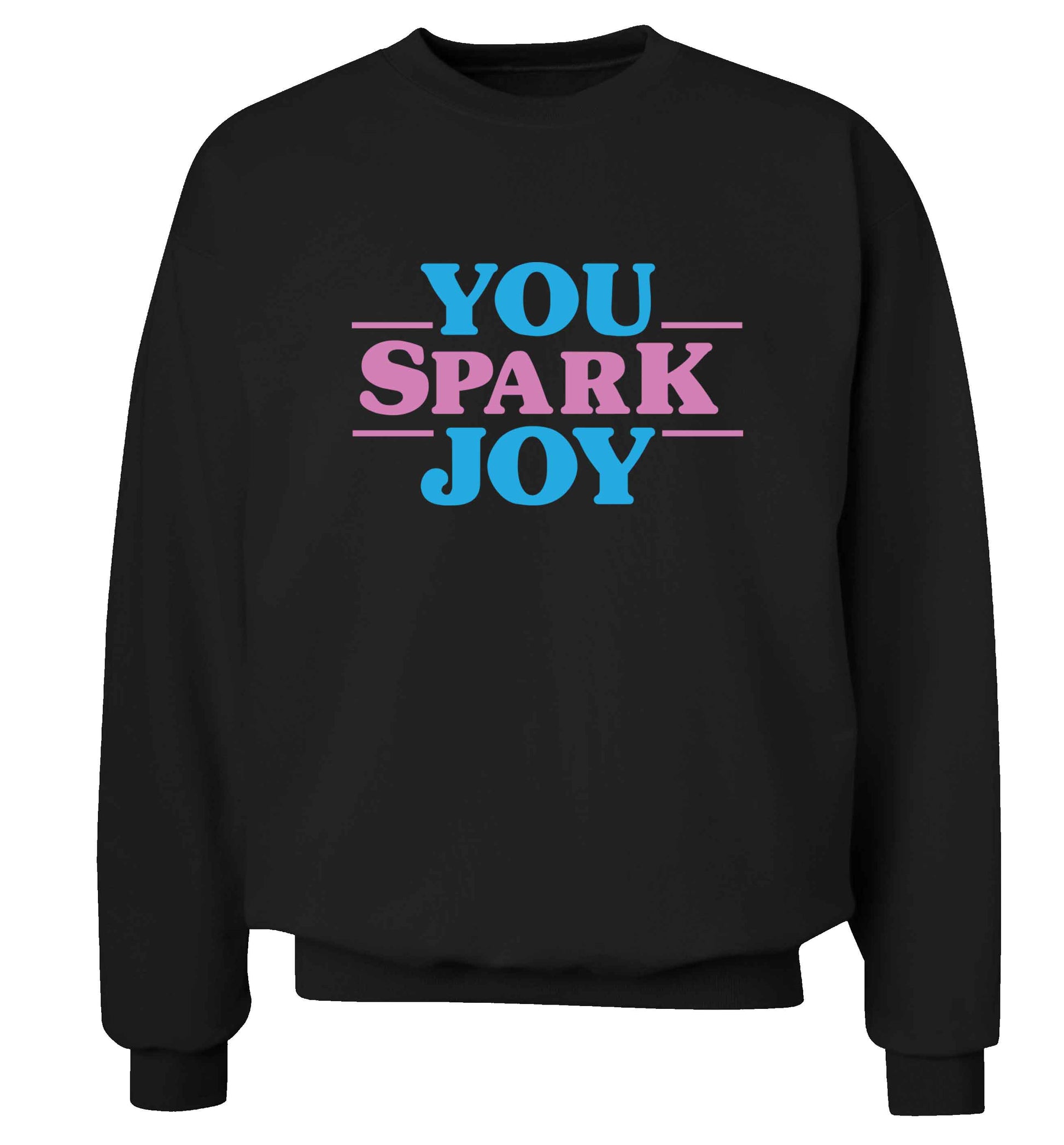 You spark joy adult's unisex black sweater 2XL