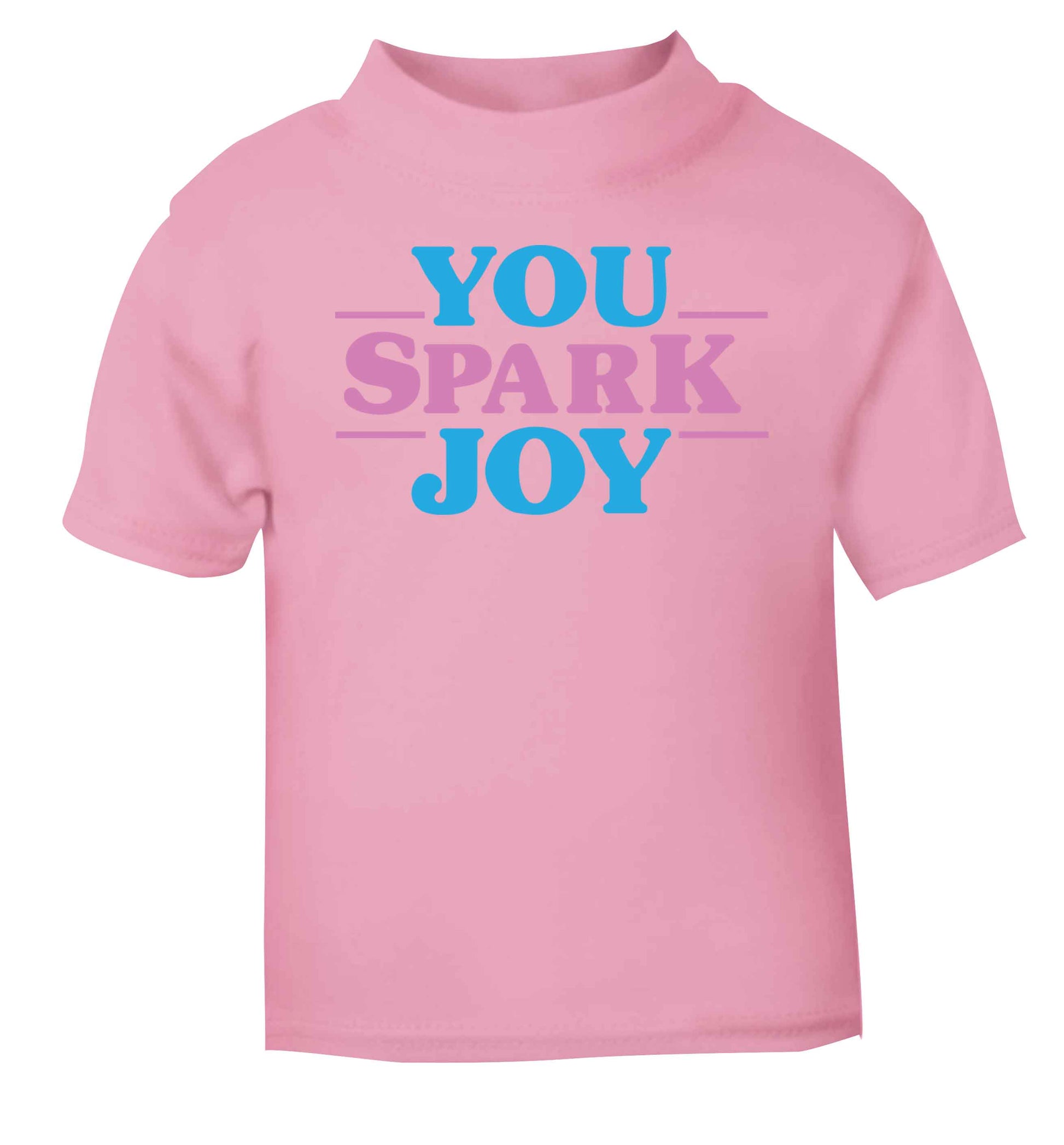 You spark joy light pink baby toddler Tshirt 2 Years