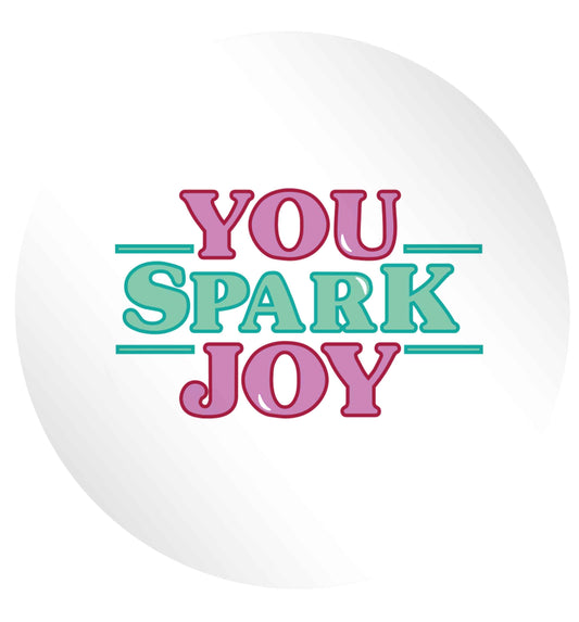 You spark joy 24 @ 45mm matt circle stickers