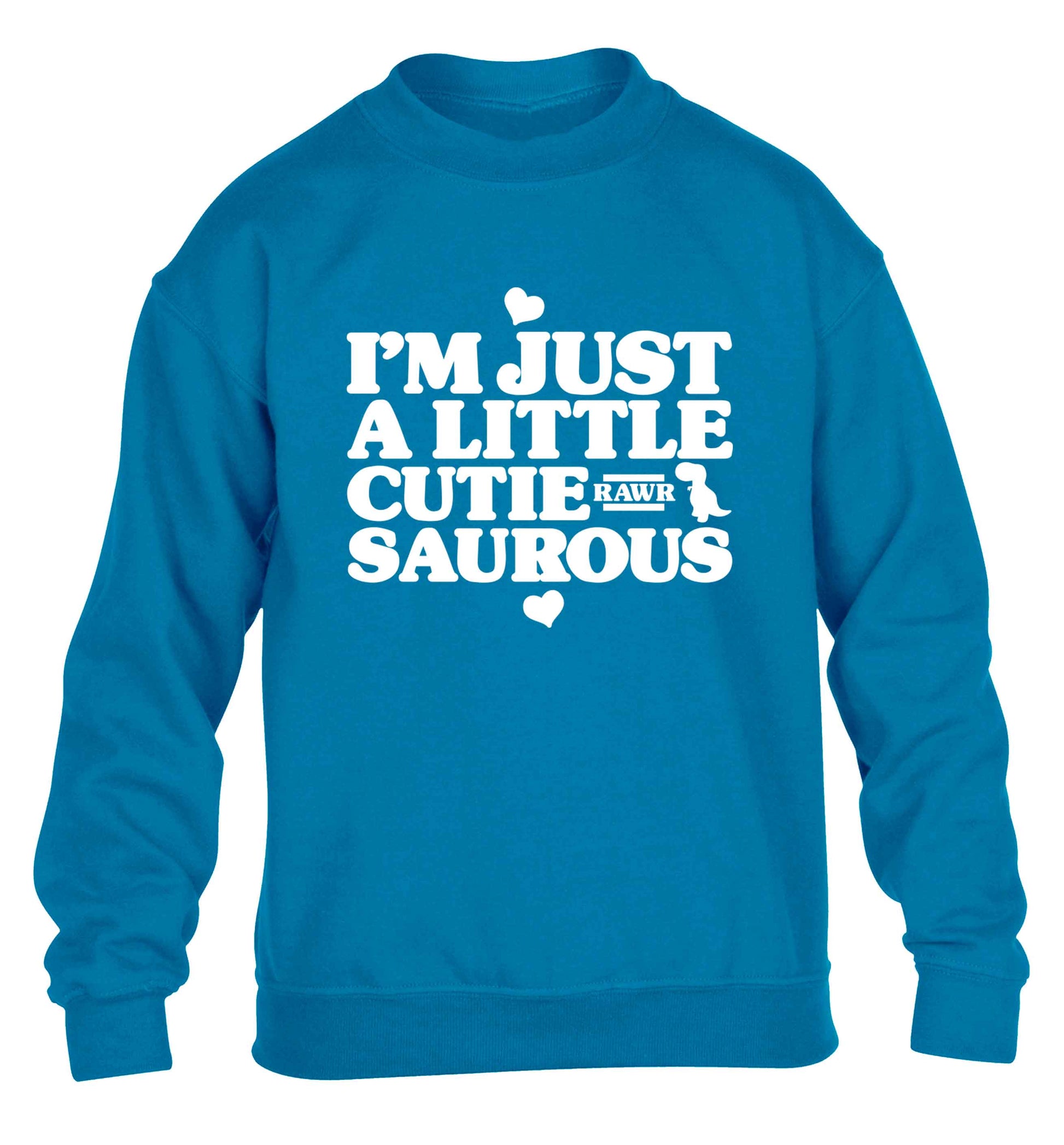I'm just a little cutiesaurous children's blue sweater 12-13 Years