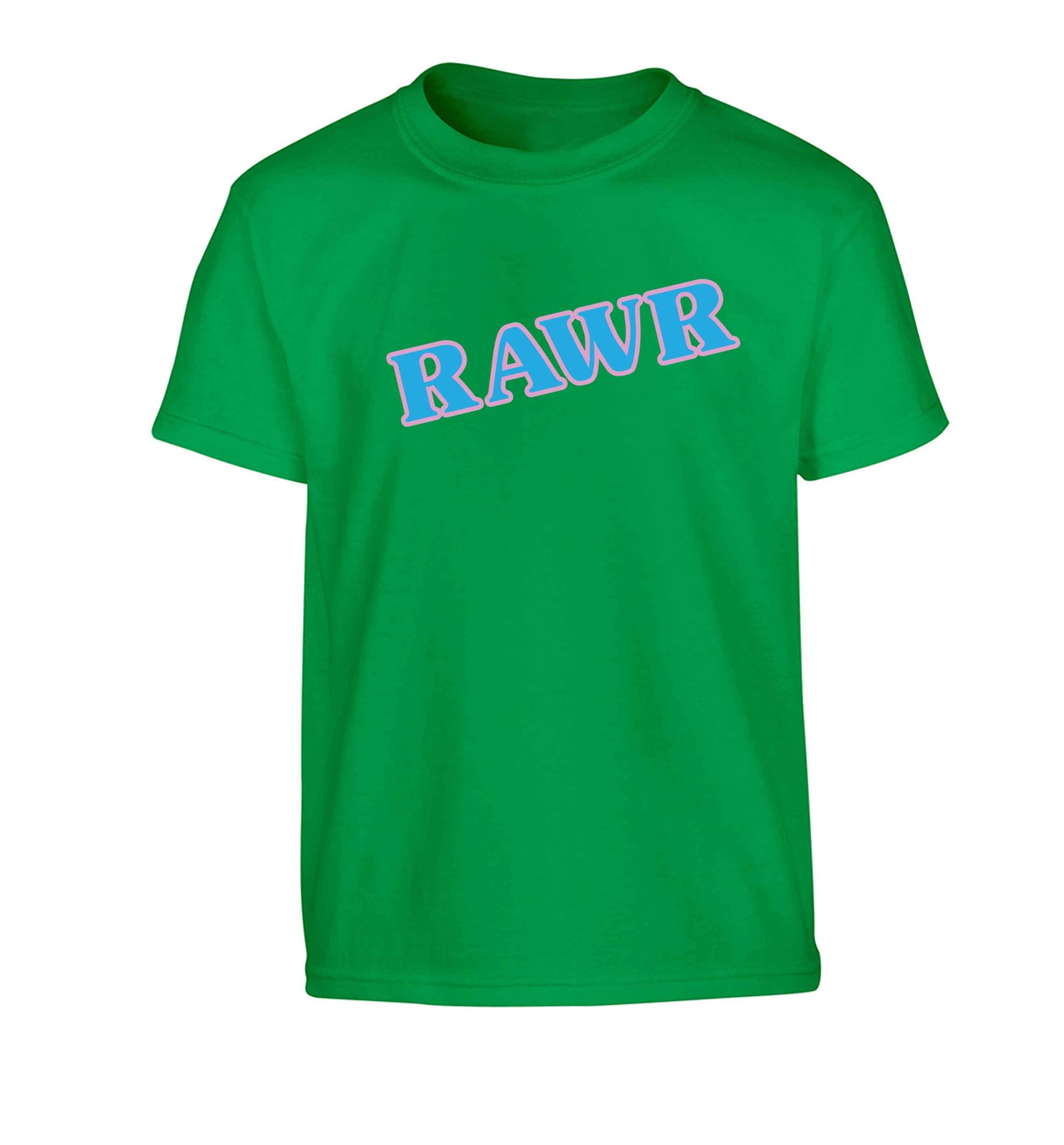 Rawr Children's green Tshirt 12-13 Years