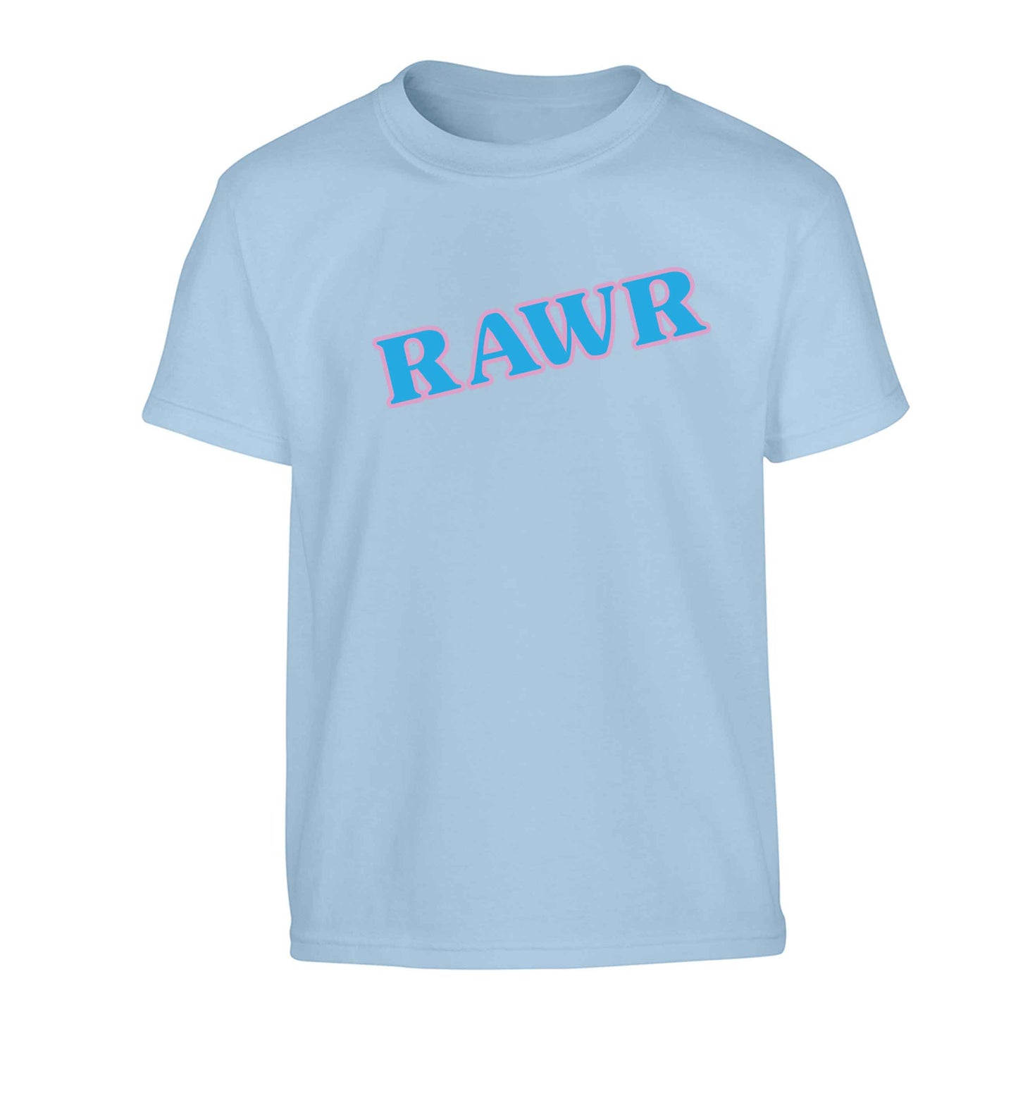 Rawr Children's light blue Tshirt 12-13 Years