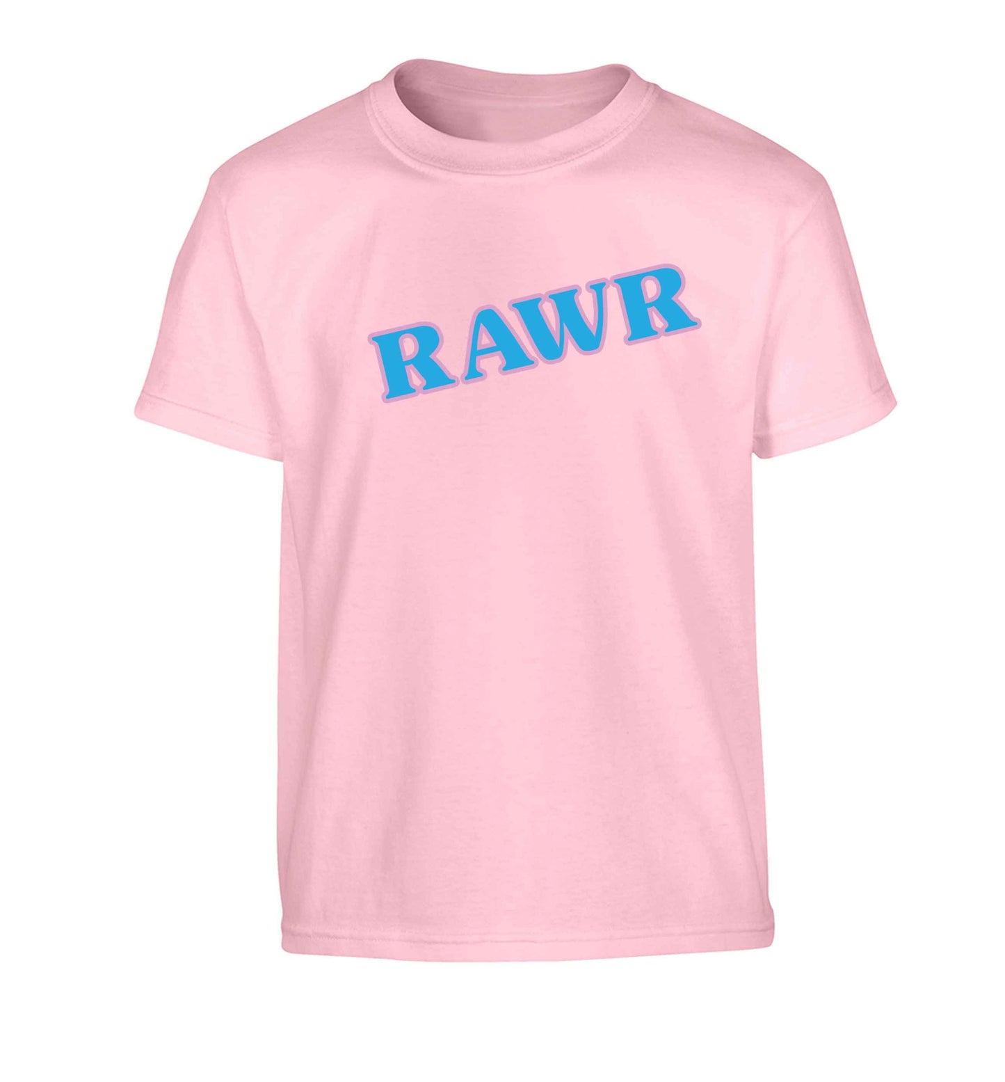 Rawr Children's light pink Tshirt 12-13 Years