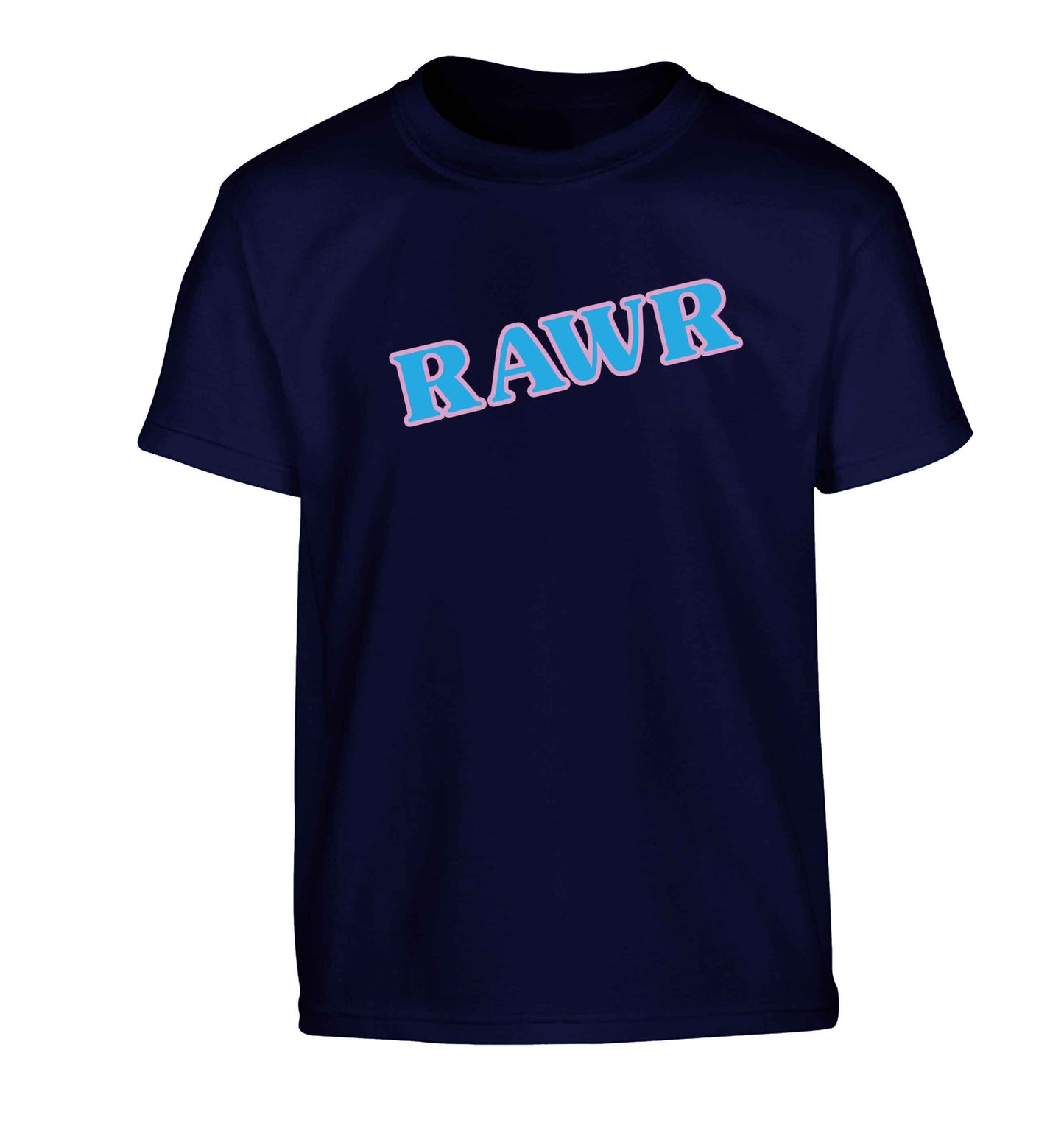 Rawr Children's navy Tshirt 12-13 Years
