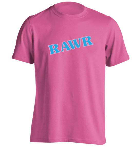 Rawr adults unisex pink Tshirt 2XL