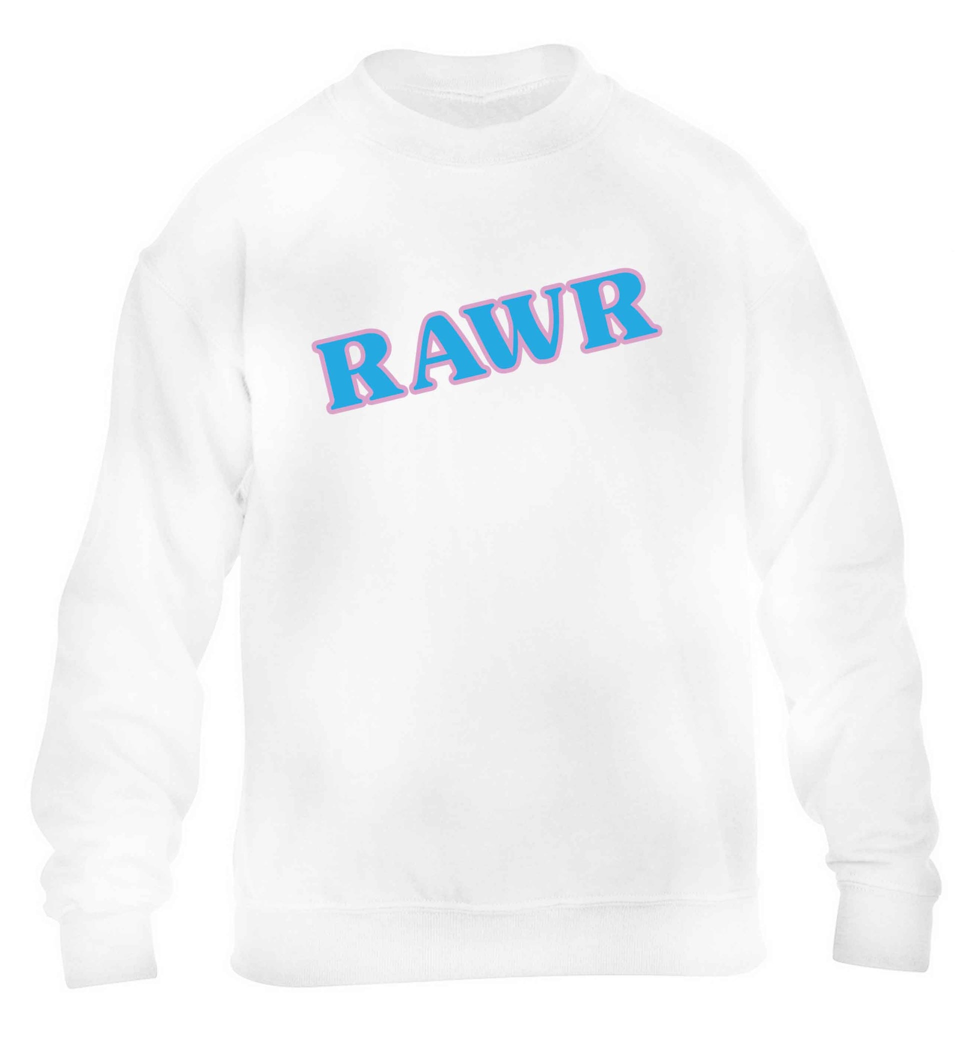 Rawr children's white sweater 12-13 Years