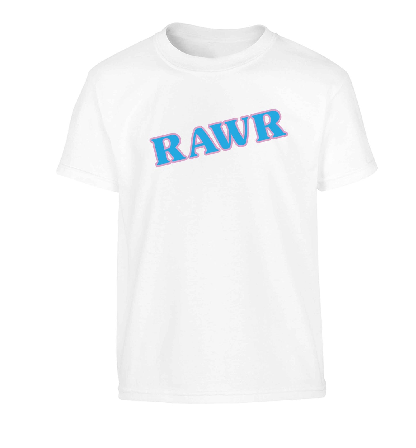 Rawr Children's white Tshirt 12-13 Years