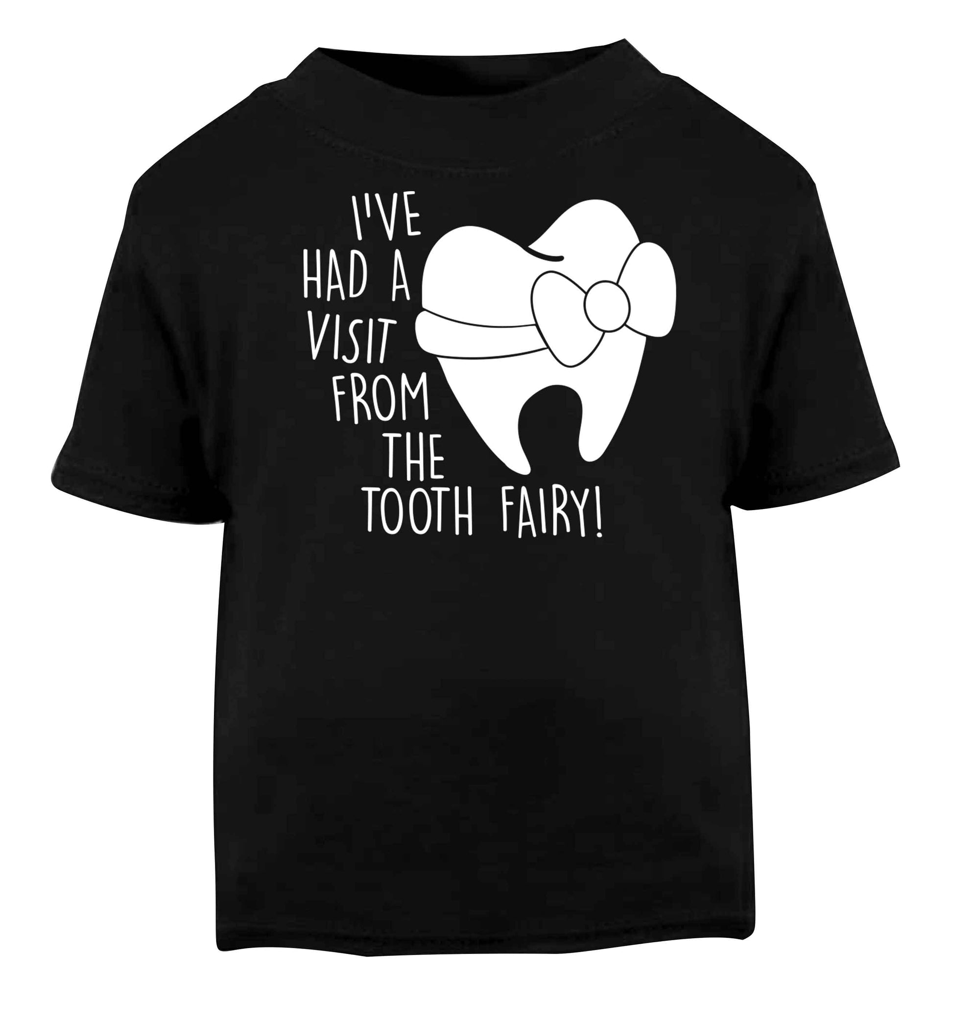 Visit From Tooth Fairy Black baby toddler Tshirt 2 years